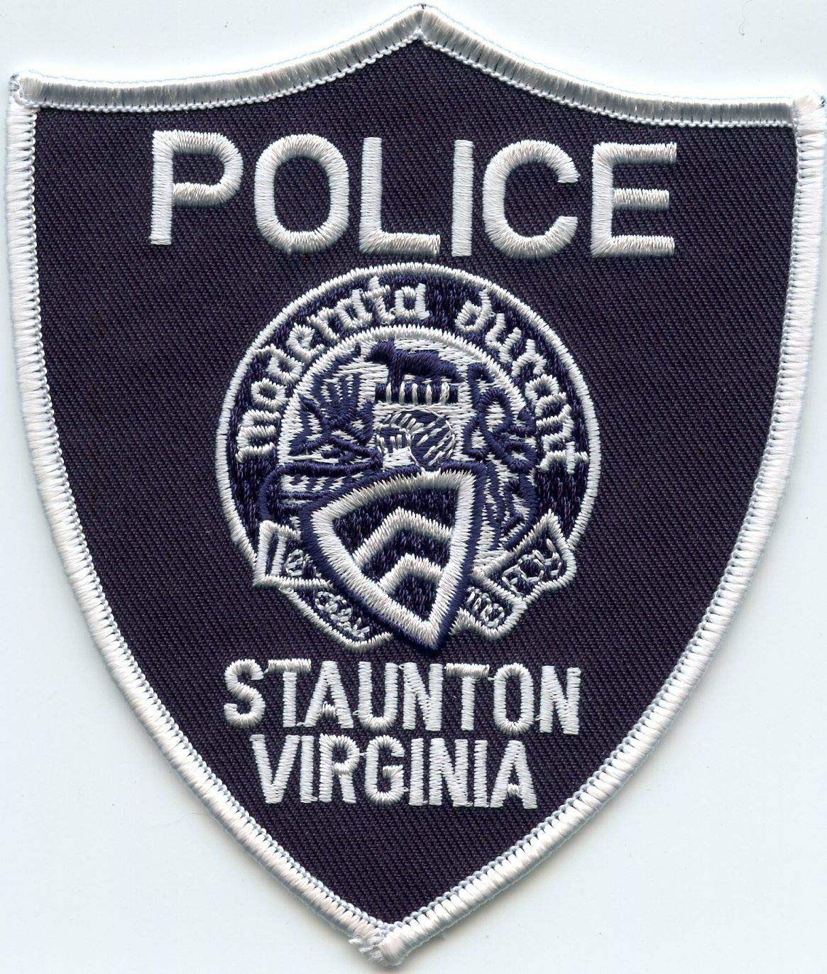 Custom Embroidered Patches for Women & Men - Staunton Virginia VA Police Badge - Perfect for Uniforms, Jackets, Backpacks & DIY Crafts