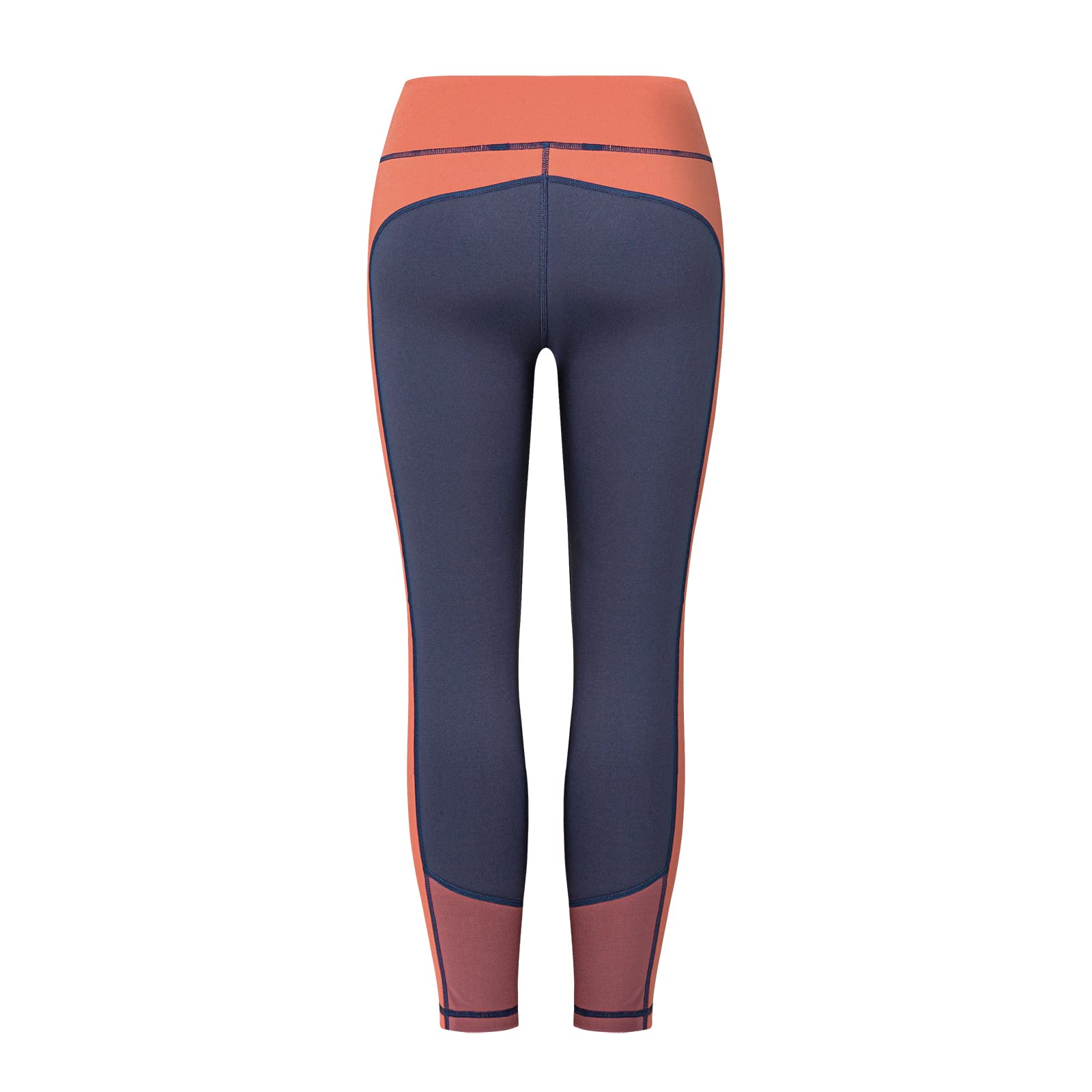 High Waist Yoga Pants for Women - 2-Tone Stitched Workout Leggings, Comfortable Sports Tights for Gym, Running & Lounge Wear