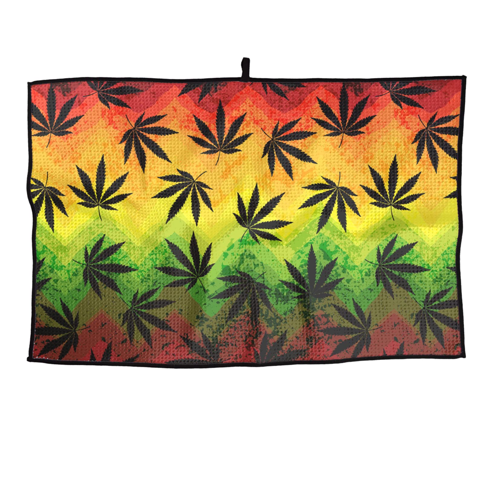 Premium Marijuana Leaf Design Golf Towel - Quick Dry Sports Towel for Golf Clubs, Gym & Workout - Perfect for Golfers, Athletes & Fitness Enthusiasts