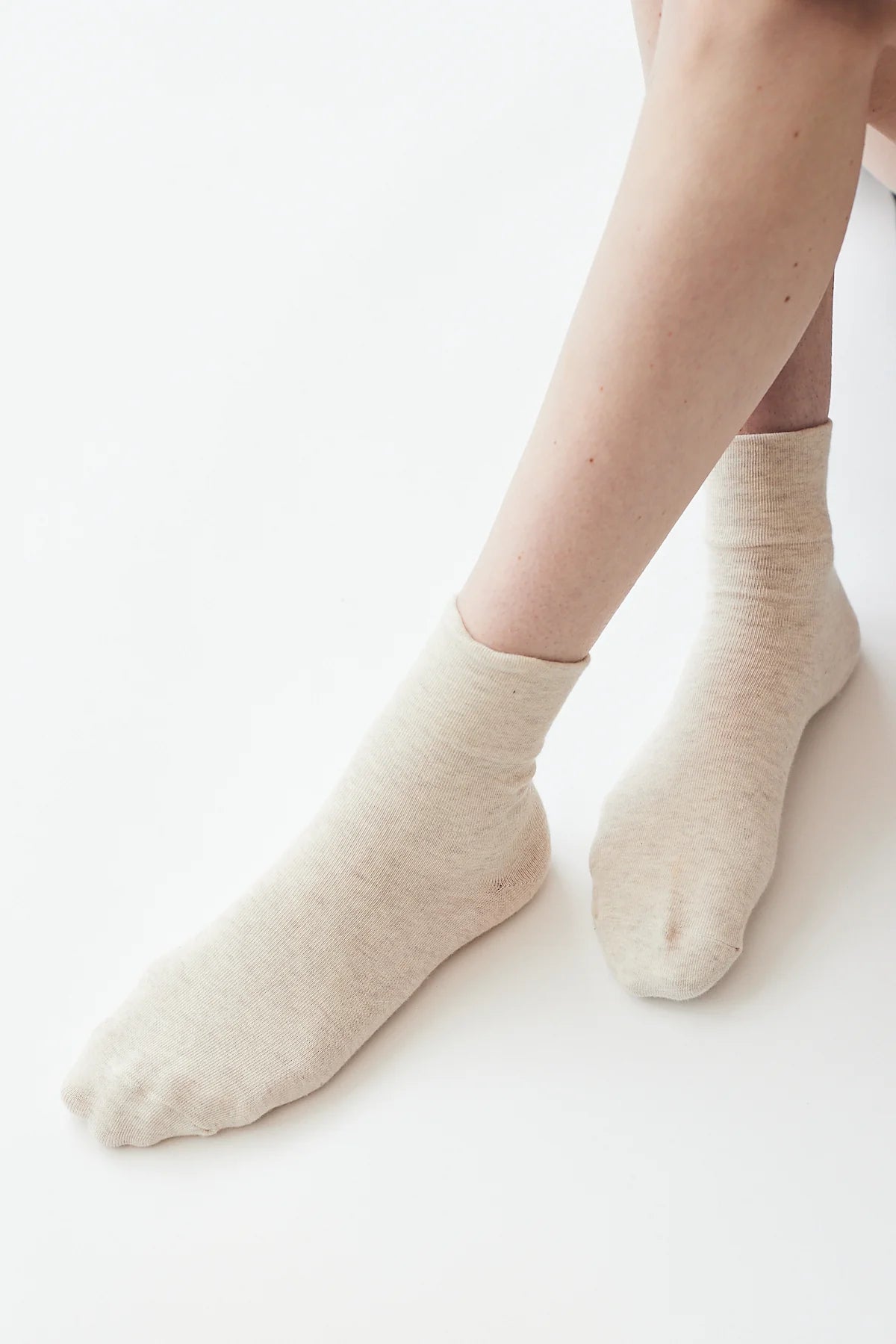 Breathable Athletic Sneaker Socks for Men & Women - Soft Oatmeal Color | Perfect for Running, Gym & Casual Wear