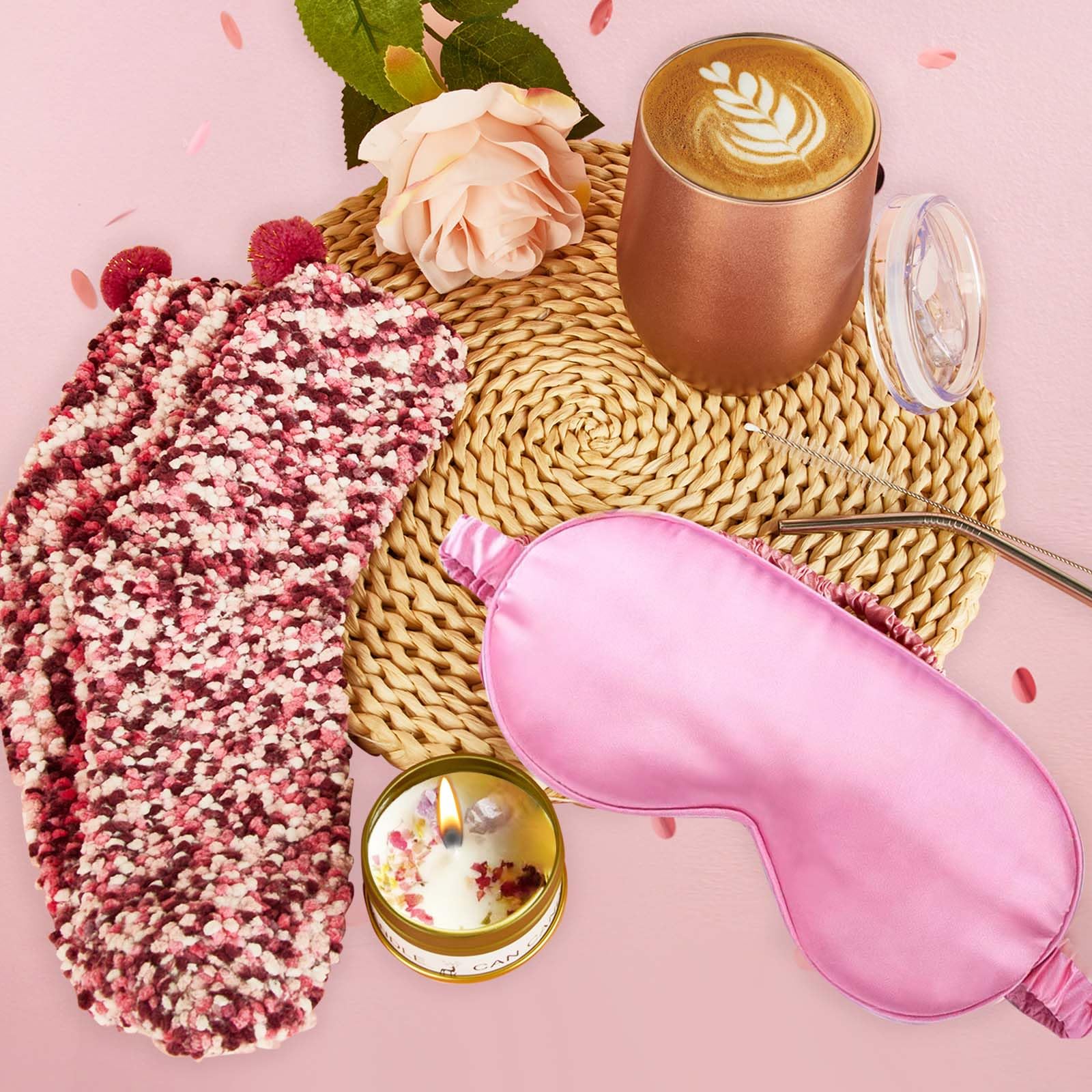 Thoughtful Retirement Gifts for Women - Birthday Present Ideas for Girls & Teachers | Post-Surgery Care Package & Self-Care Gift Set | Feel Better Presents for Women (Pink) | Perfect for Retirement Parties, Birthday Celebrations, Hospital Recovery & Everyday Encouragement