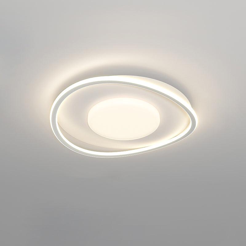 Modern Minimalist Geometric LED Ceiling Light Fixture - Energy Efficient Dimmable Lighting for Living Room, Bedroom & Office