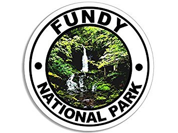 Fundy National Park Canada Souvenir Magnet - 4x4 Inch Round Fridge Magnet for RV Travel, Hiking & Outdoor Adventures in New Brunswick