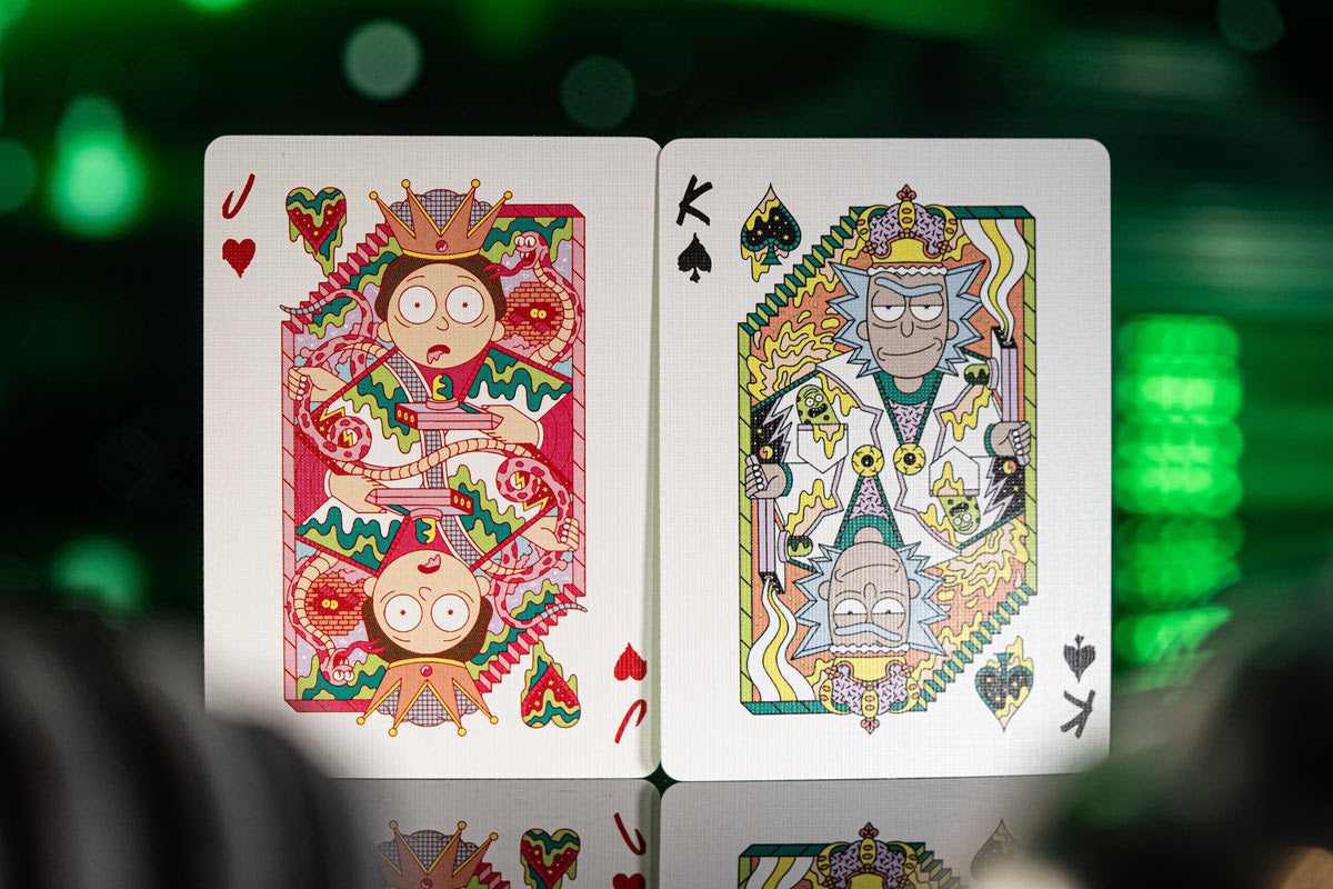 Rick and Morty Playing Cards - 52 Deck with Custom Artwork, Perfect for Game Nights, Collectors, and Fans | Official Merchandise for Card Games, Magic Tricks, and Gifts