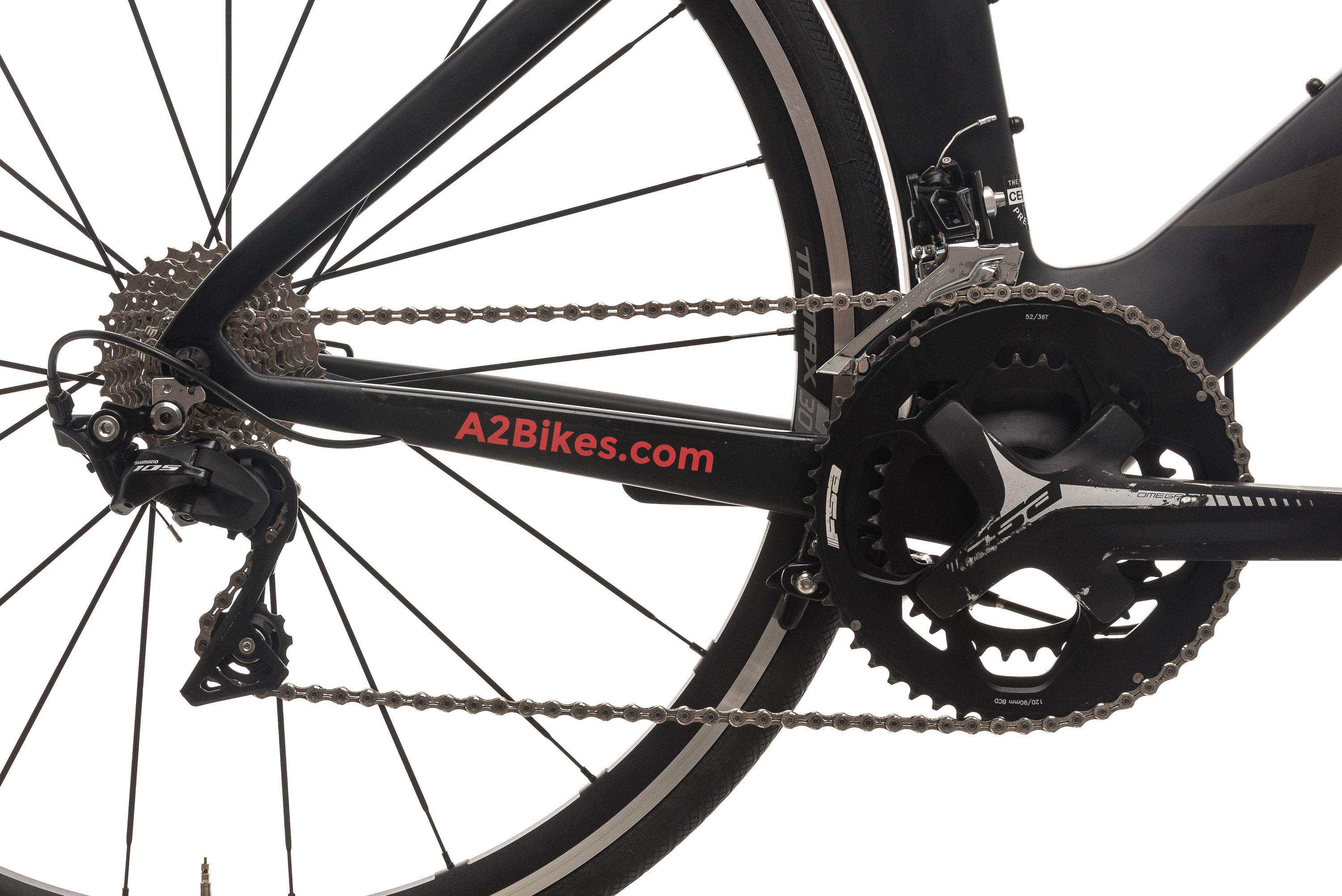 A2 Bikes Speed Phreak Triathlon Road Bike 2019 - Large Size Carbon Frame Racing Bicycle for Triathletes & Competitive Cyclists - Perfect for Ironman Training & Long-Distance Road Races