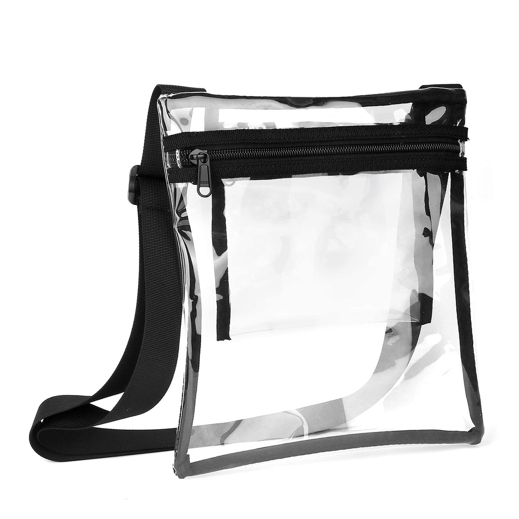 Stadium Approved Clear Crossbody Bag for Concerts, Sports Events & Festivals - Transparent Purse for Women & Men - Perfect for Security Checks, Music Festivals & Sporting Venues