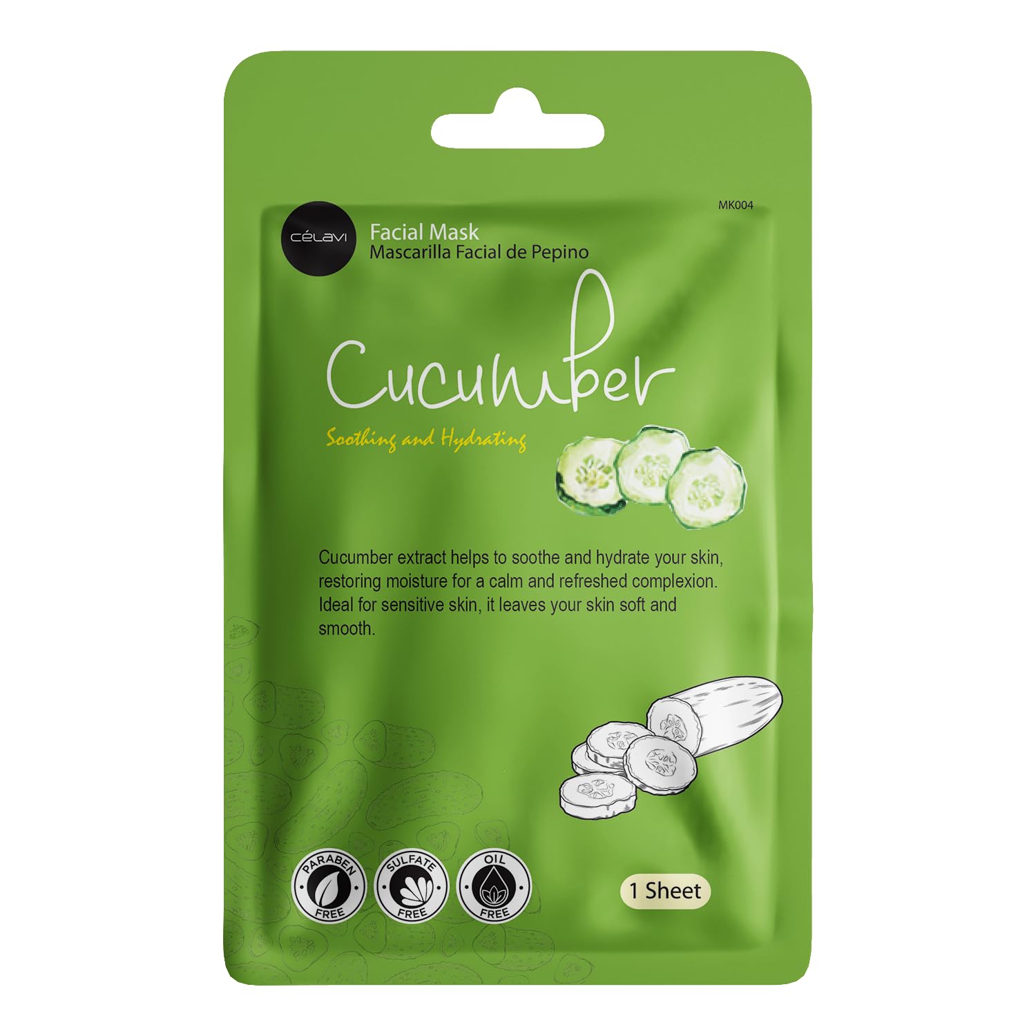 Celavi Essence Facial Face Mask Sheet - Korean Skin Care for Moisturizing & Hydration (12 Pack, Mix - 2 of Each) | Perfect for Daily Skincare Routine & Spa Night