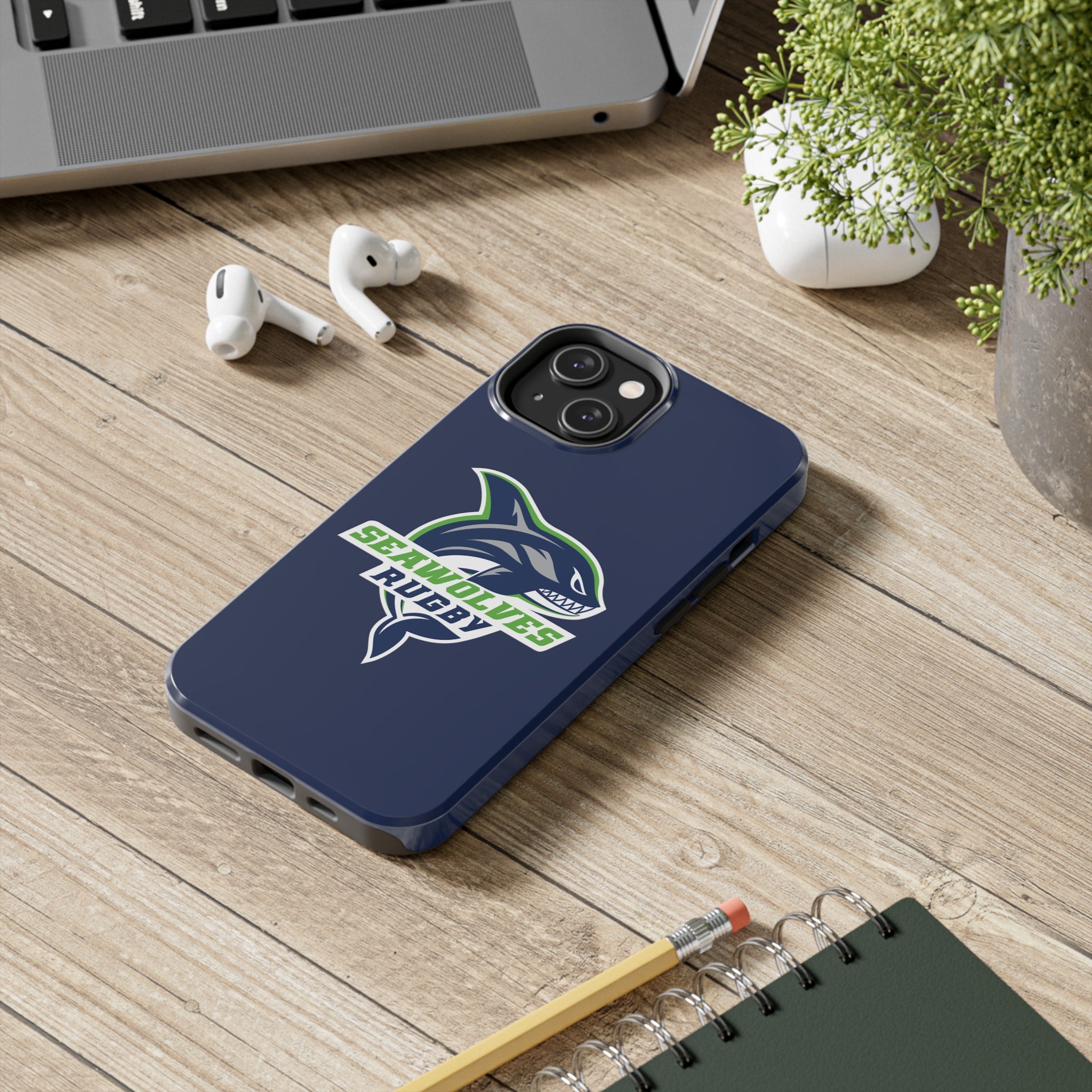 Seawolves Navy Rugged Phone Case - Shockproof & Durable Protection for iPhone & Samsung - Perfect for Outdoor Adventures, Work & Daily Use