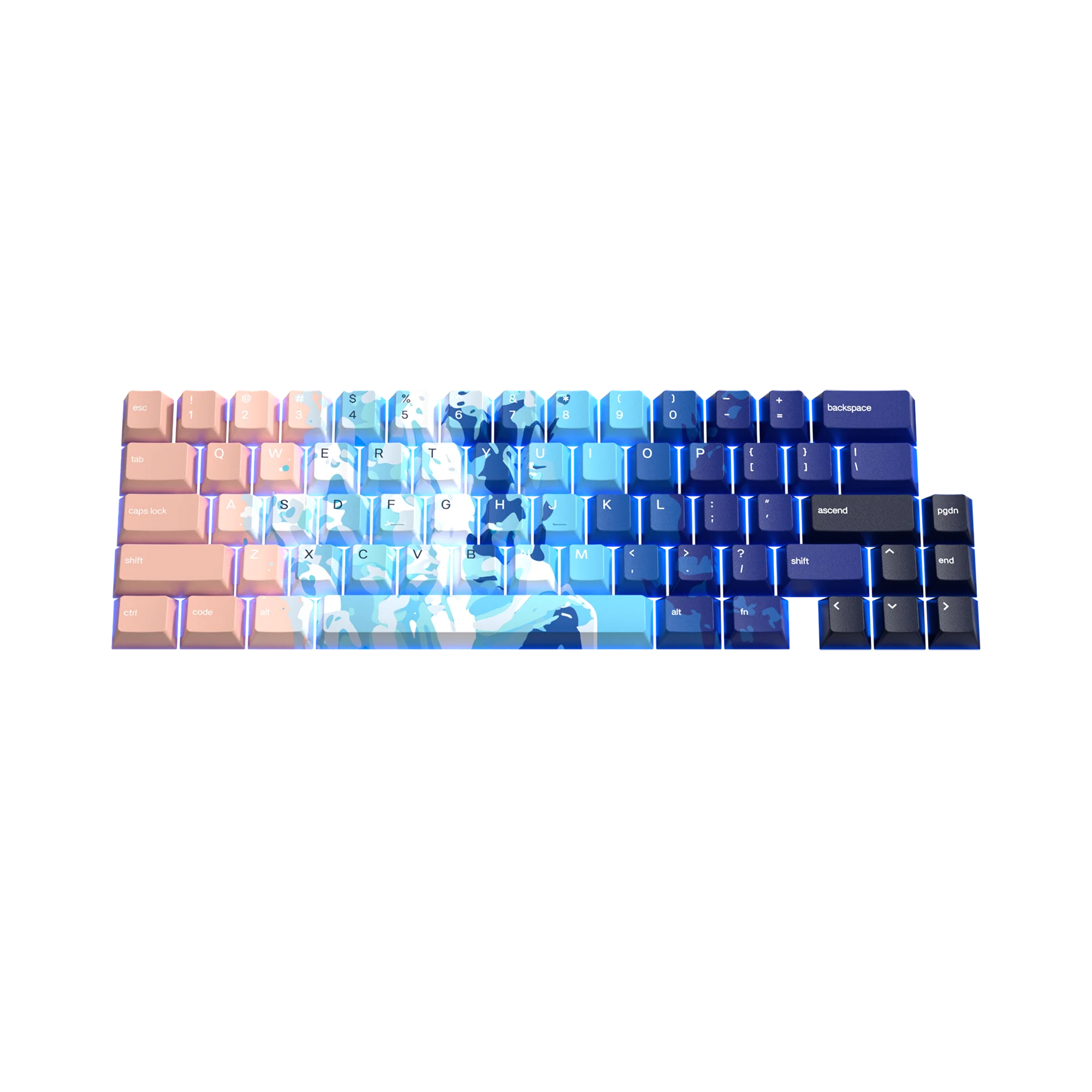 High Tide Keycaps for Mechanical Keyboards - Custom Cherry MX Keycaps for Gaming & Typing - Perfect for PC, Mac & Laptop Keyboards