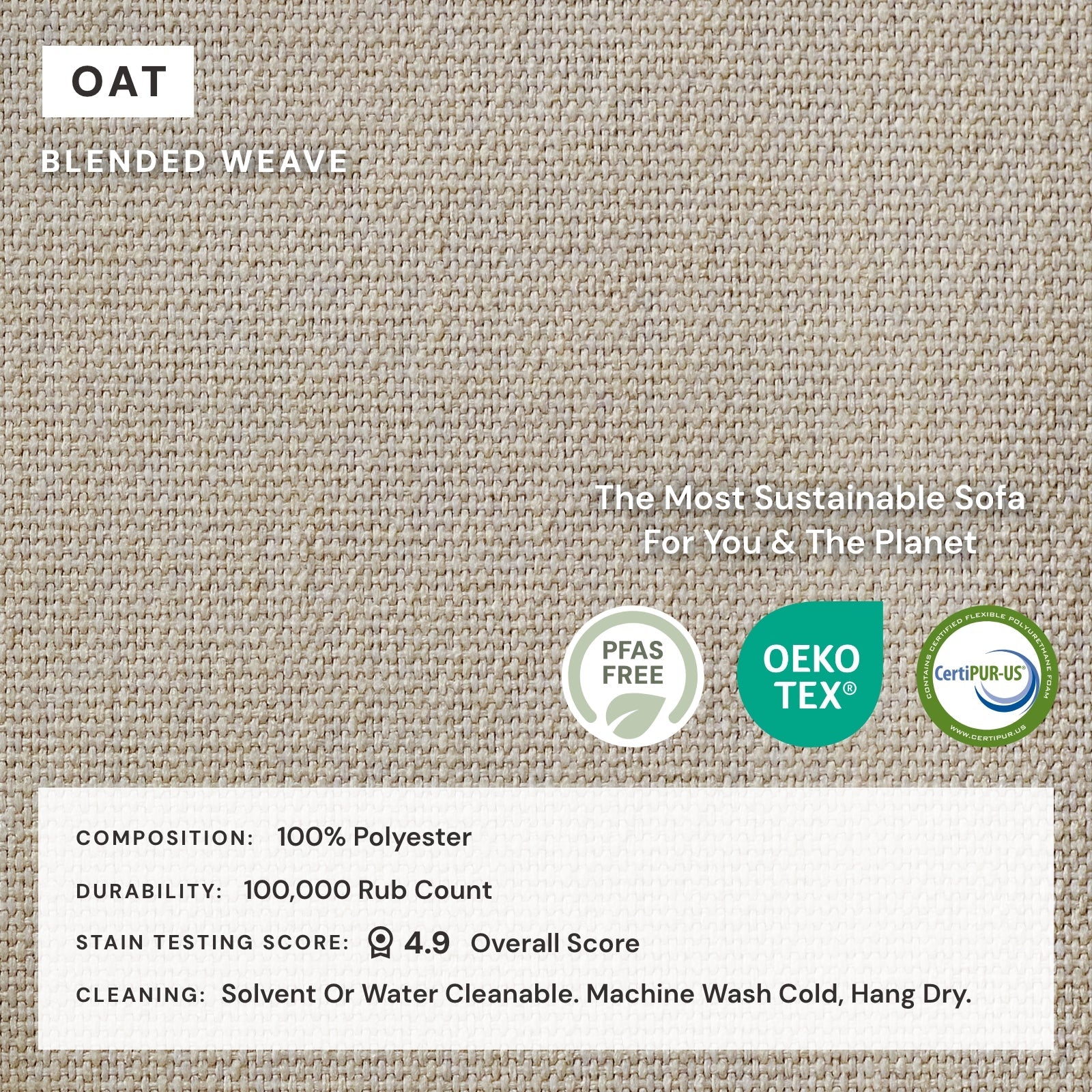 Premium Modular Performance 2-Seater Sofa in Oatmeal Fabric | Relaxed Blend Design for Modern Living Rooms & Cozy Home Spaces