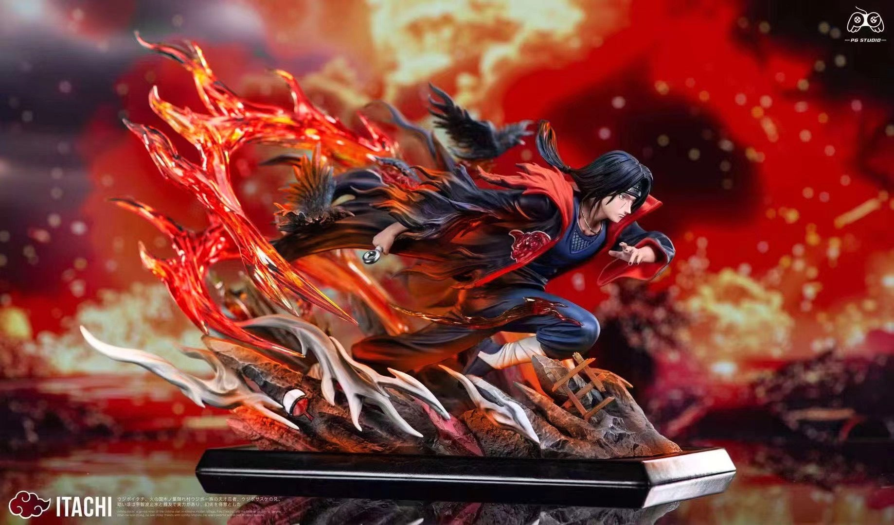 PG Studio Itachi Uchiha & Kisame Hoshigaki Anime Figure - Naruto Shippuden Collectible Action Figure for Fans & Gift for Anime Lovers | Perfect for Display, Cosplay & Home Decor