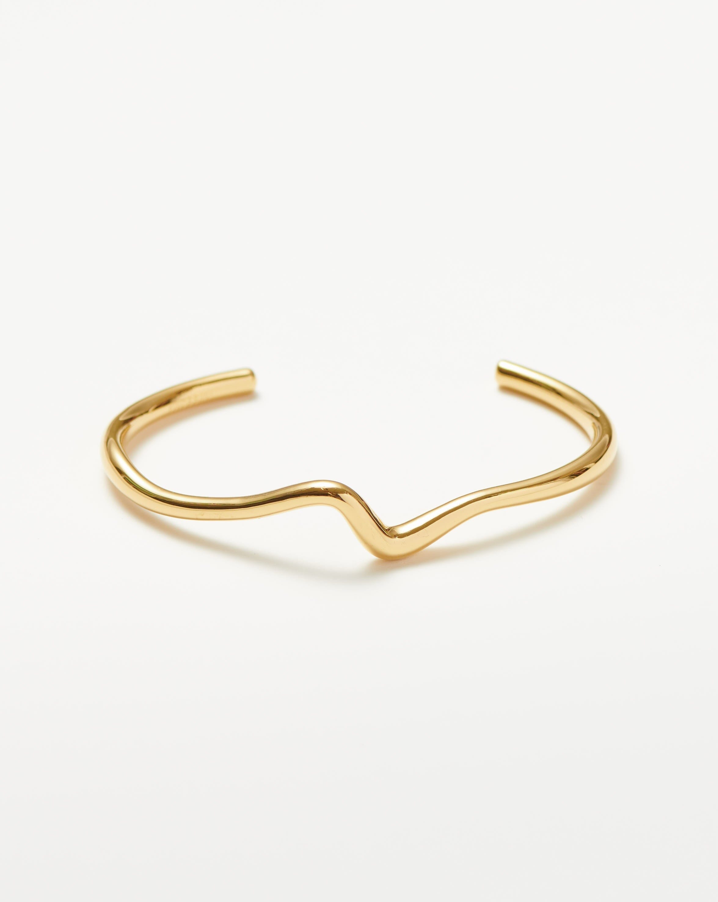 Stylish Molten Wave Cuff Bracelet for Women - Trendy Boho Jewelry for Everyday Wear & Special Occasions