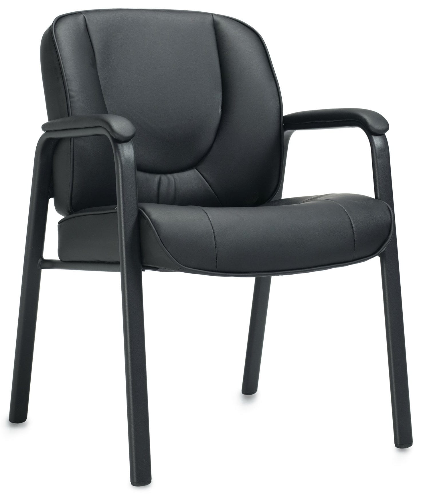 Premium OTG Luxhide Leather Guest Chair [OTG3915B] - Elegant Office Seating for Reception, Conference Rooms & Home Offices