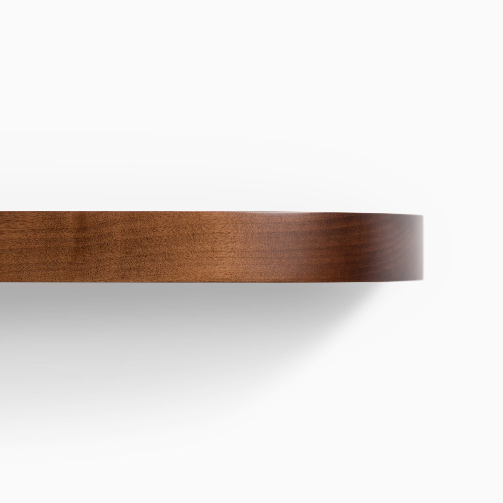 Aksel RADius Espresso Floating Shelf - Wall Mounted Wooden Shelf for Kitchen, Bathroom & Living Room Storage - Perfect for Displaying Decor, Books & Essentials