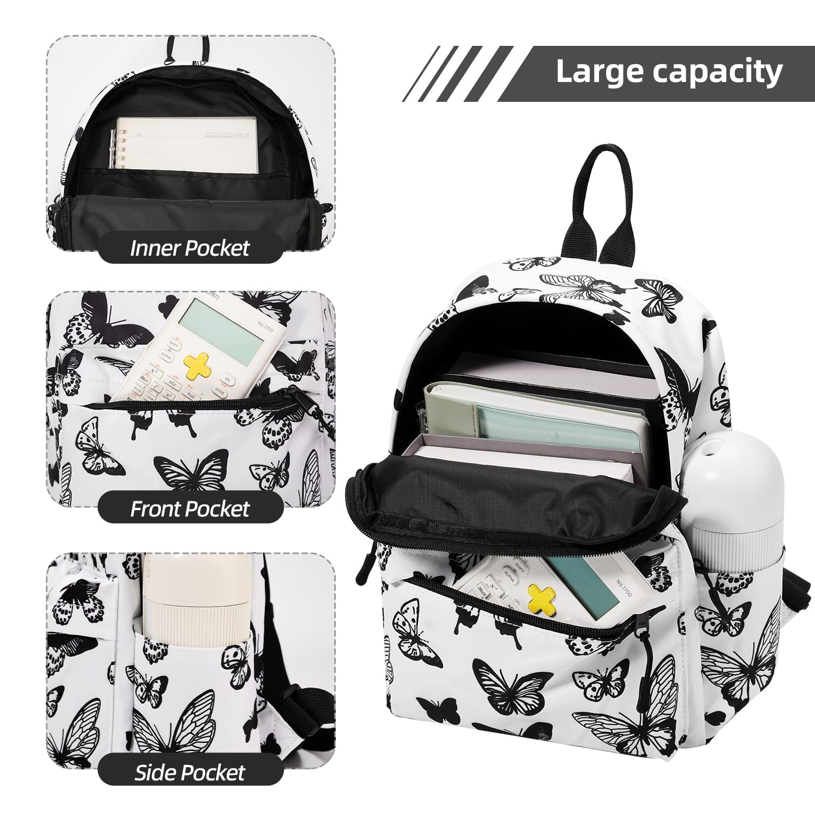 Stylish Mini Butterfly Backpack for Women - Lightweight Small Purse & Cute Bookbag for Teens | Perfect for School, Travel & Everyday Use