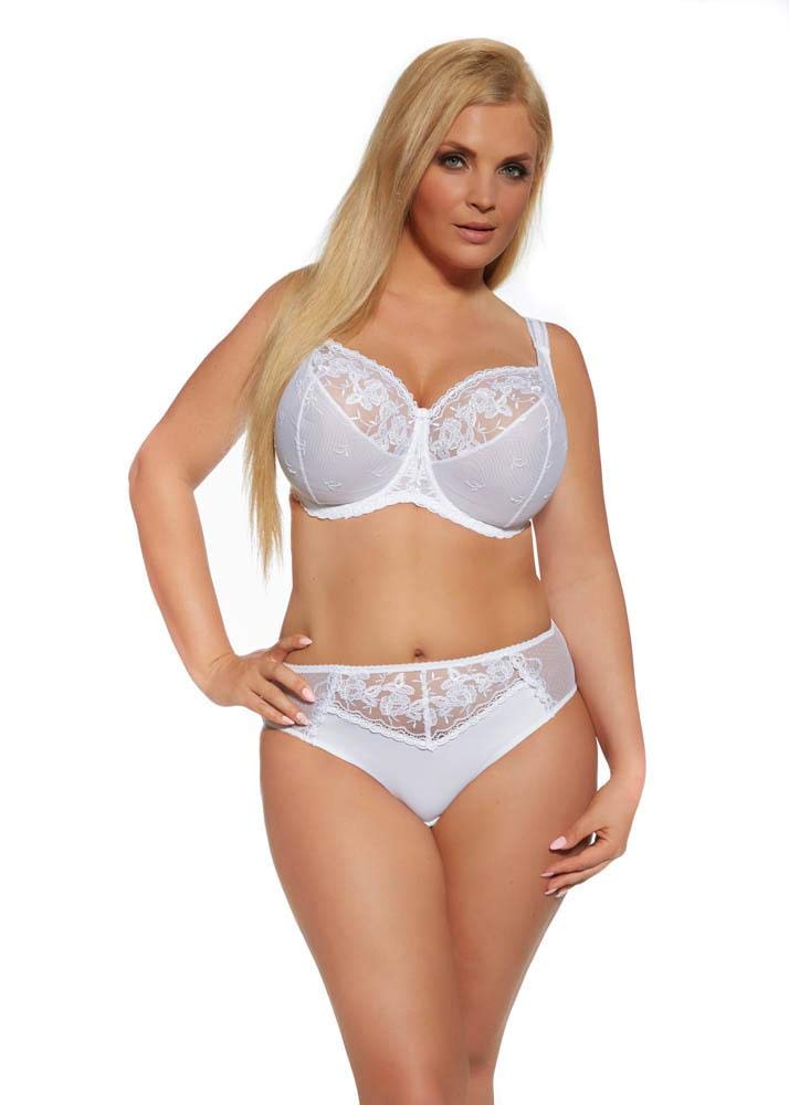 White Brilliant Soft Cup Bra - Comfortable Wireless Support for Bands 30-42 | Perfect for Everyday Wear, Yoga & Lounge