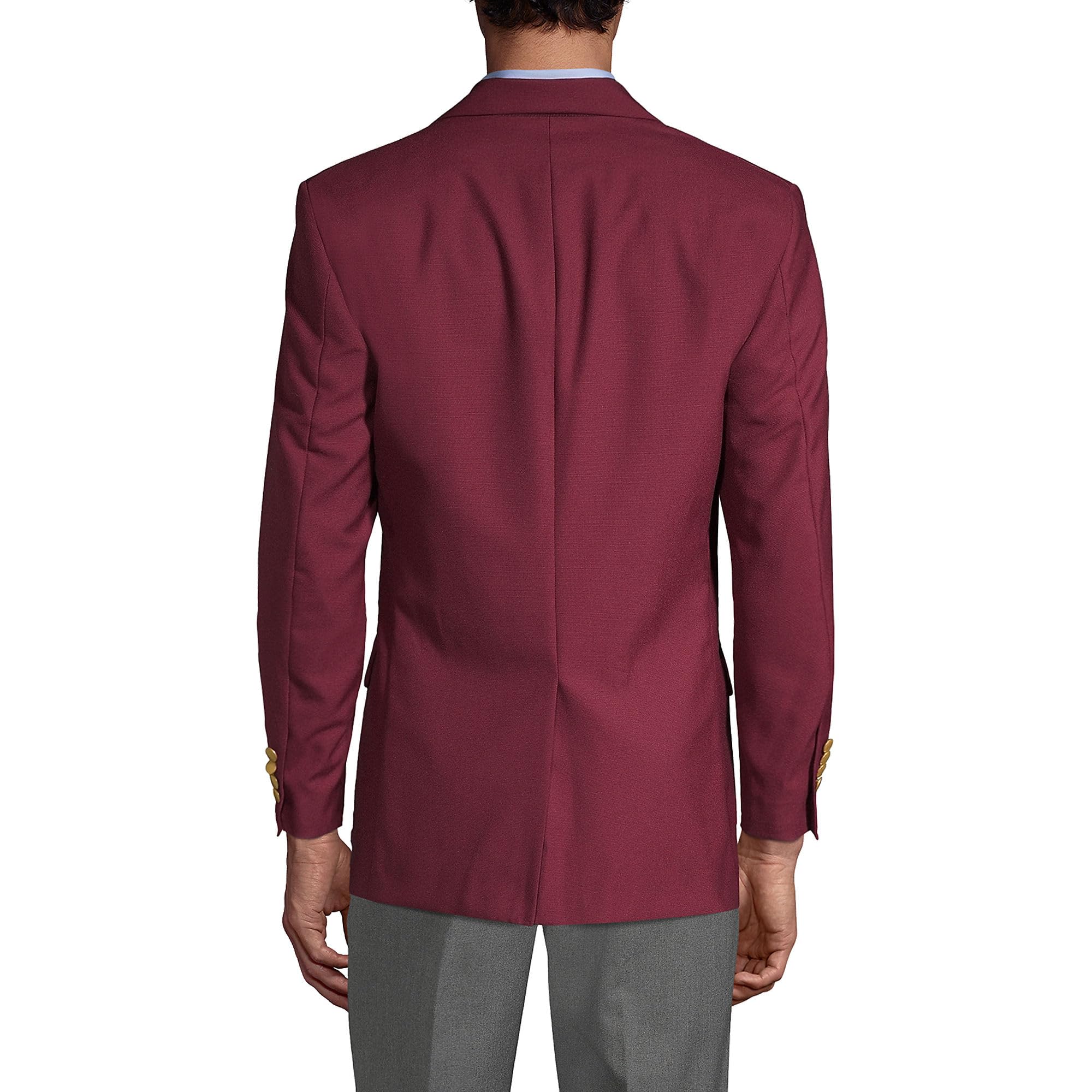 Lands' End Men's Hopsack Blazer - Classic School Uniform Jacket for Boys & Teens | Perfect for School, Graduation & Formal Events