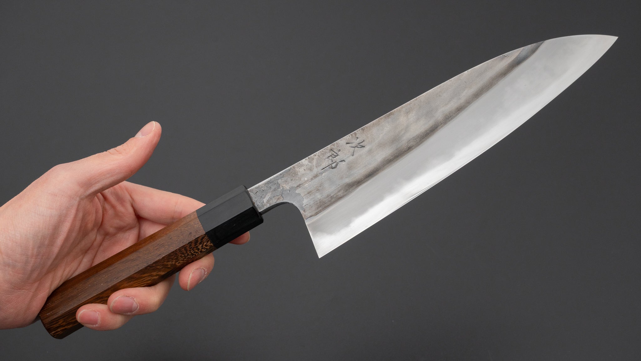 Premium Jiro Tsuchime Wa Gyuto 210mm Japanese Chef Knife with Taihei Tagayasan Handle - Perfect for Sushi, Meat Cutting & Professional Kitchen Use
