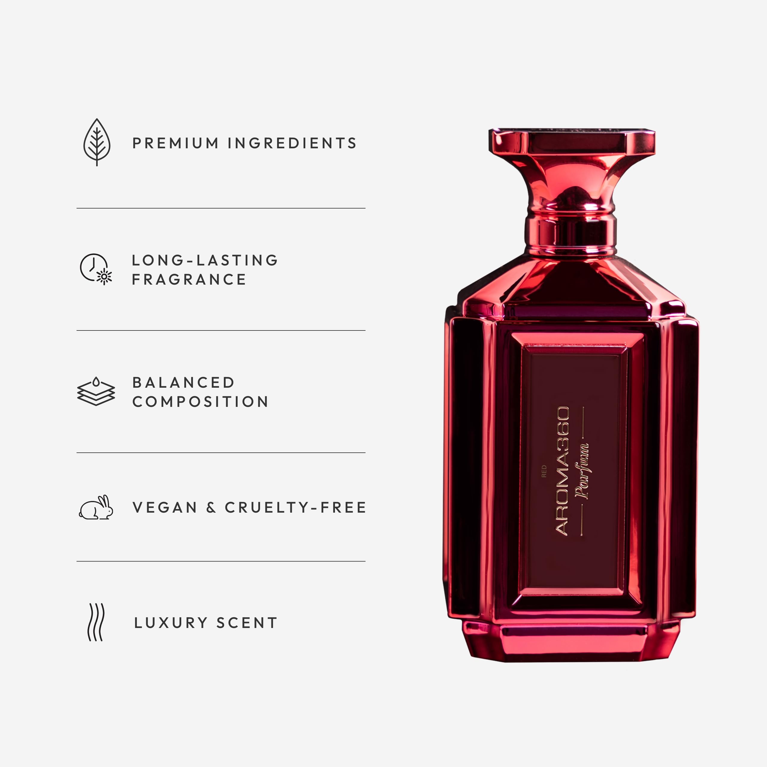 Aroma360 Premium Unisex Eau de Parfum - Luxury Cologne & Perfume for Men & Women with Grapefruit, Amber, Peppercorn & Sea Moss Notes - 100mL/3.38 fl oz - Perfect for Date Nights, Office Wear & Special Occasions