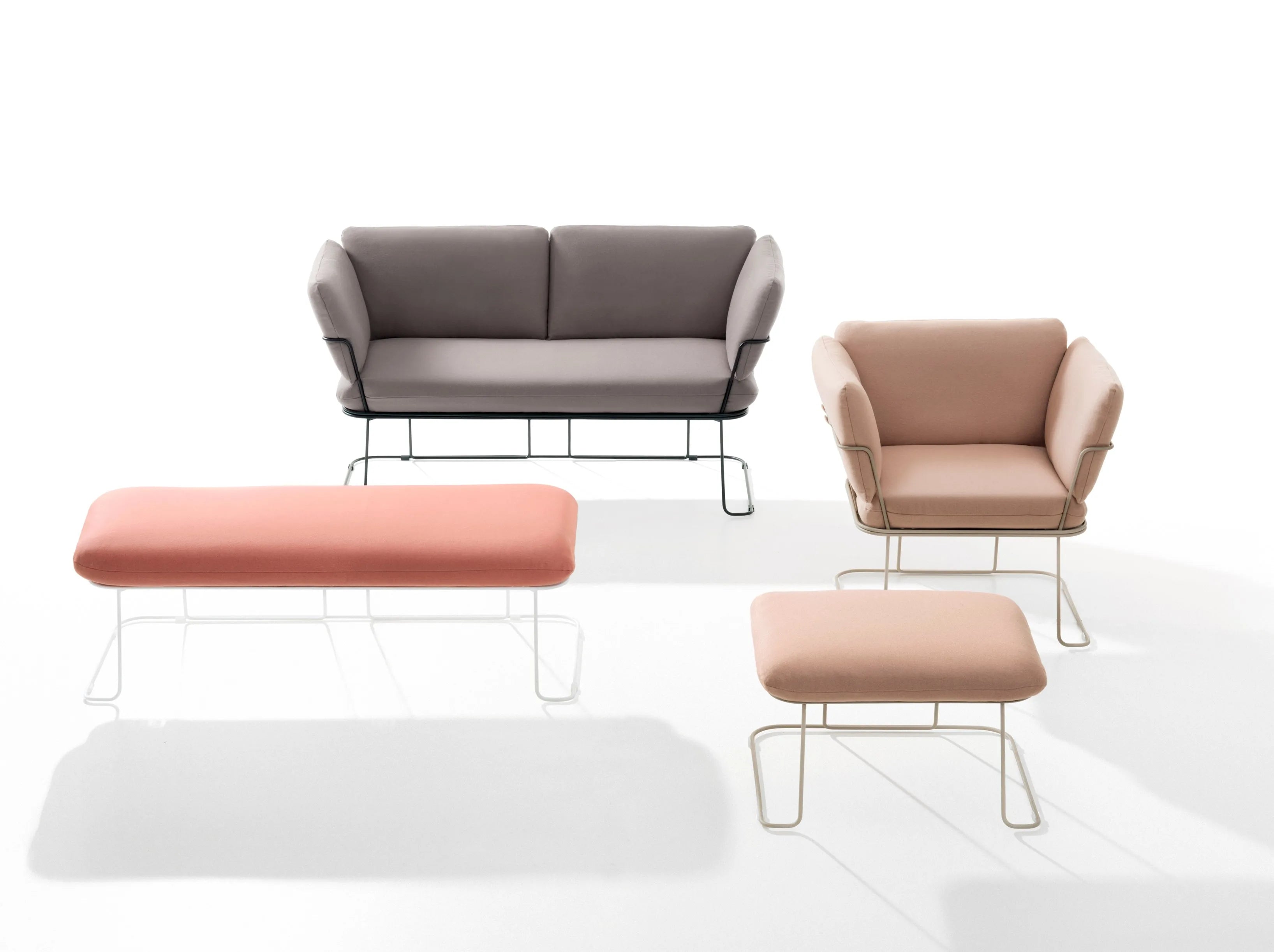Merano Two Seat Bench by B Line - Modern Wooden Bench for Living Room, Bedroom & Entryway - Stylish & Comfortable Seating Solution