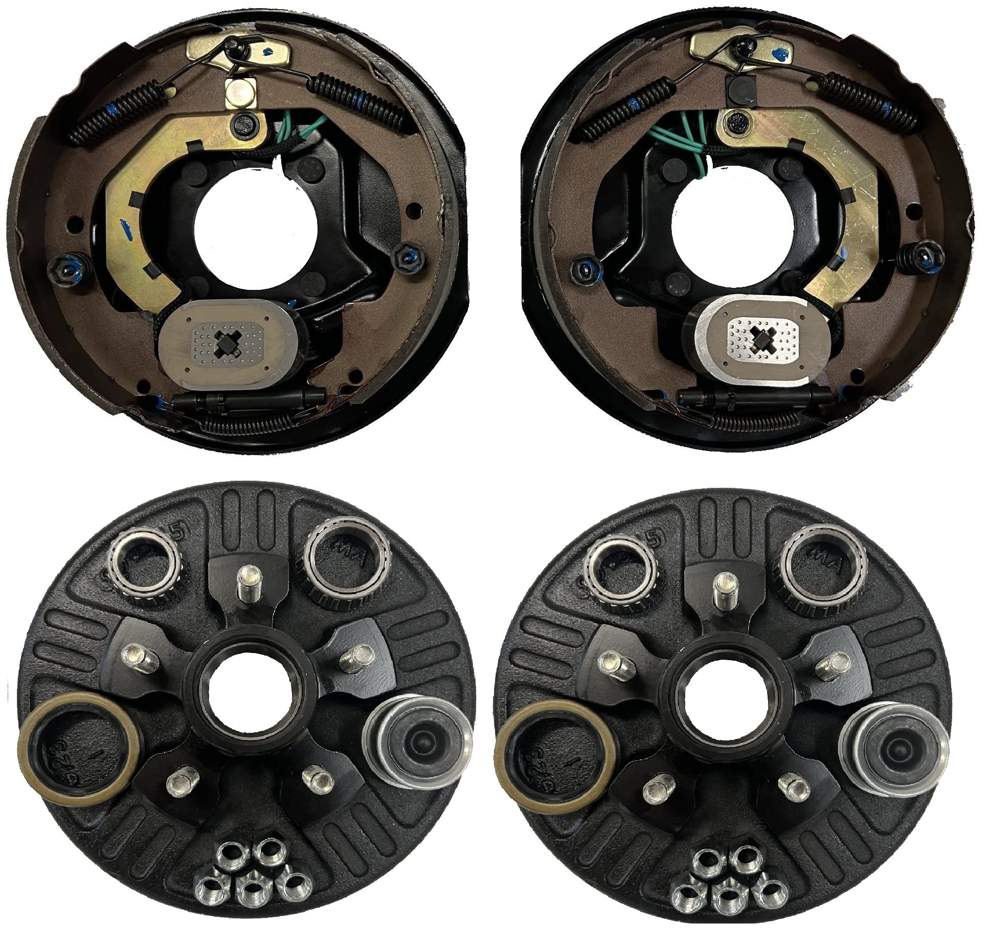 10 Inch Electric Trailer Brake Kit - 3500lb Axle Capacity, 5 on 4.5 Drum - Heavy Duty Replacement Brakes for Trailers, RVs & Boat Trailers - Perfect for Towing Safety & Smooth Stops
