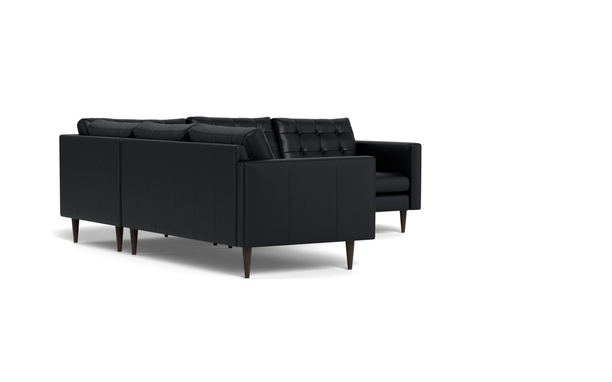 Wallace 102 Genuine Leather Corner Sectional Sofa - Modern L-Shaped Couch for Living Room, Lounge & Home Theater