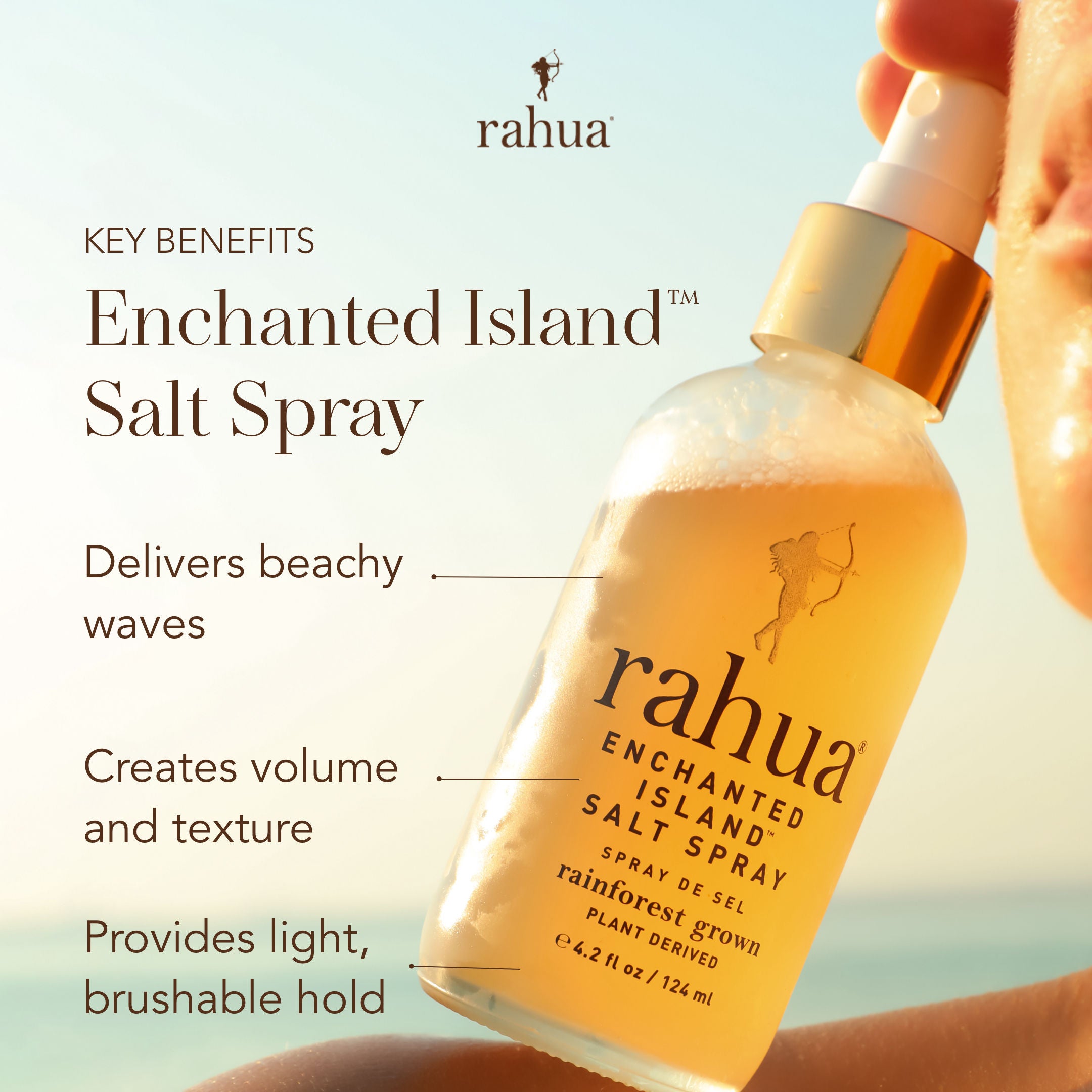 Enchanted Island Sea Salt Spray for Beachy Waves - Natural Texturizing Hair Spray for Effortless, Voluminous Style - Perfect for Beach, Vacation & Everyday Wear