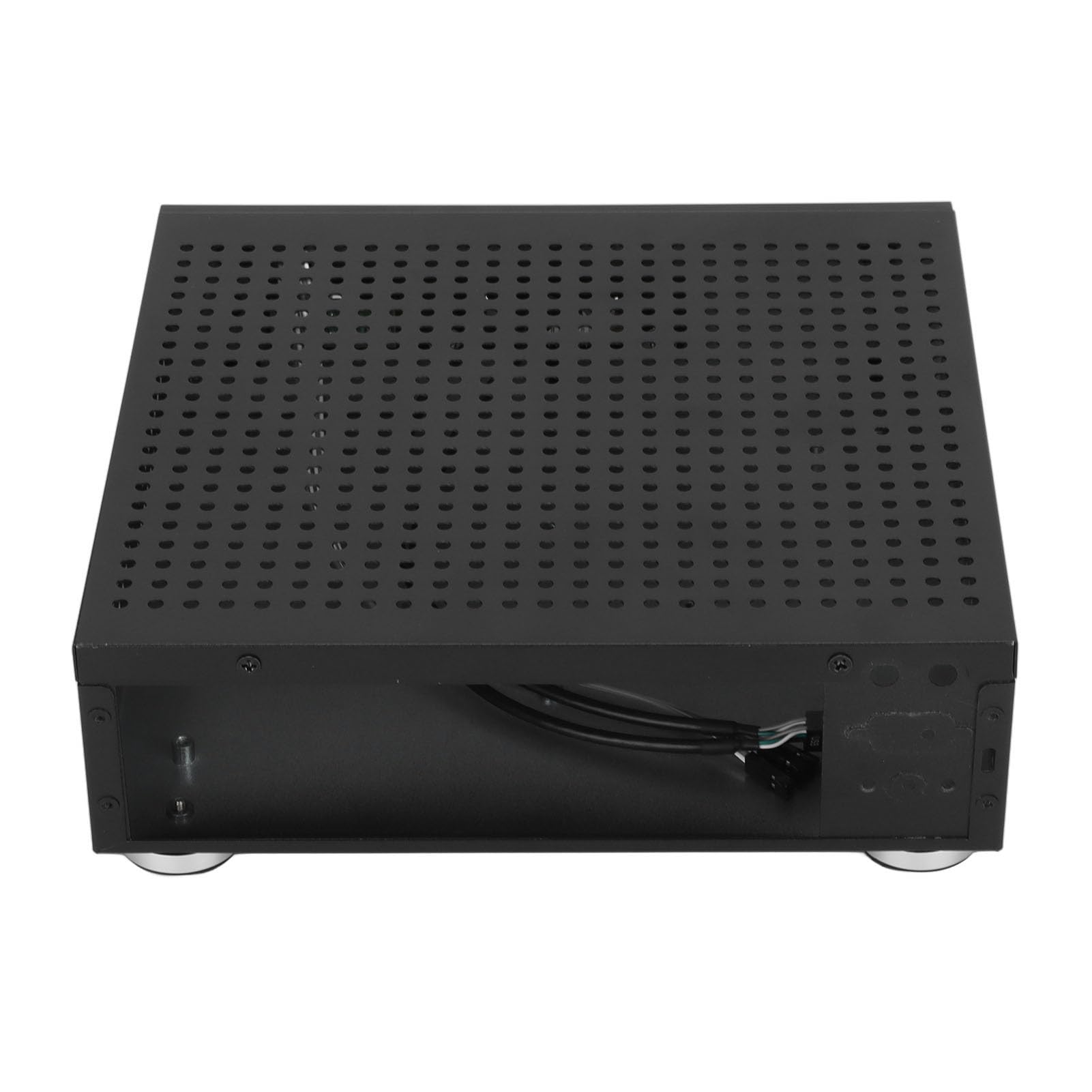 Compact Black Mini HTPC Case - High-Performance Desktop Computer Chassis with Excellent Heat Dissipation for Home Theater PC Builds | Perfect for Gaming, Media Centers & Small Form Factor PCs