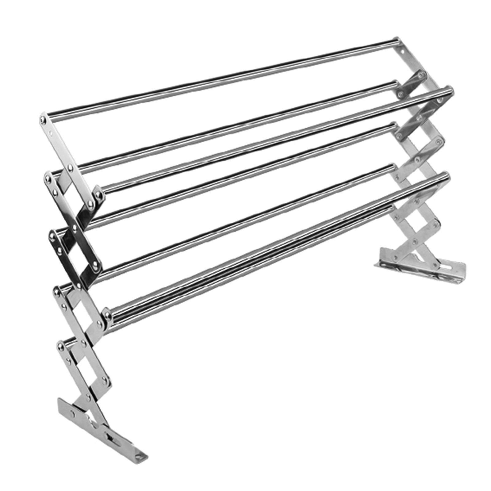 Foldable Silver 70cm Laundry Drying Rack - Space Saving Clothes Airer, Towel Holder & Radiator Dryer for Small Apartments, Bathrooms & Balconies | Perfect for Drying Delicates, Baby Clothes & Hand Wash Items