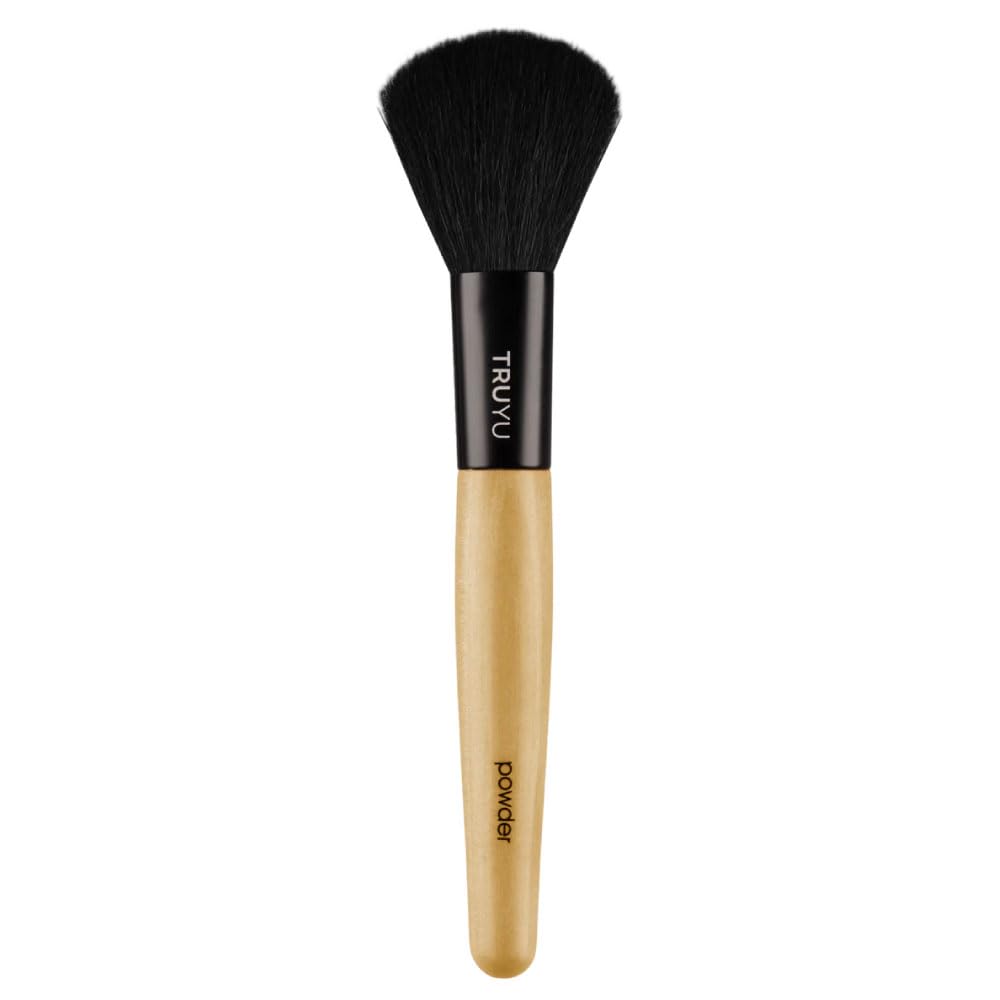 Premium Qvs Powder Brush - Soft & Fluffy Makeup Brush for Loose & Pressed Powder, Foundation & Blending - Perfect for Everyday Makeup & Professional Use