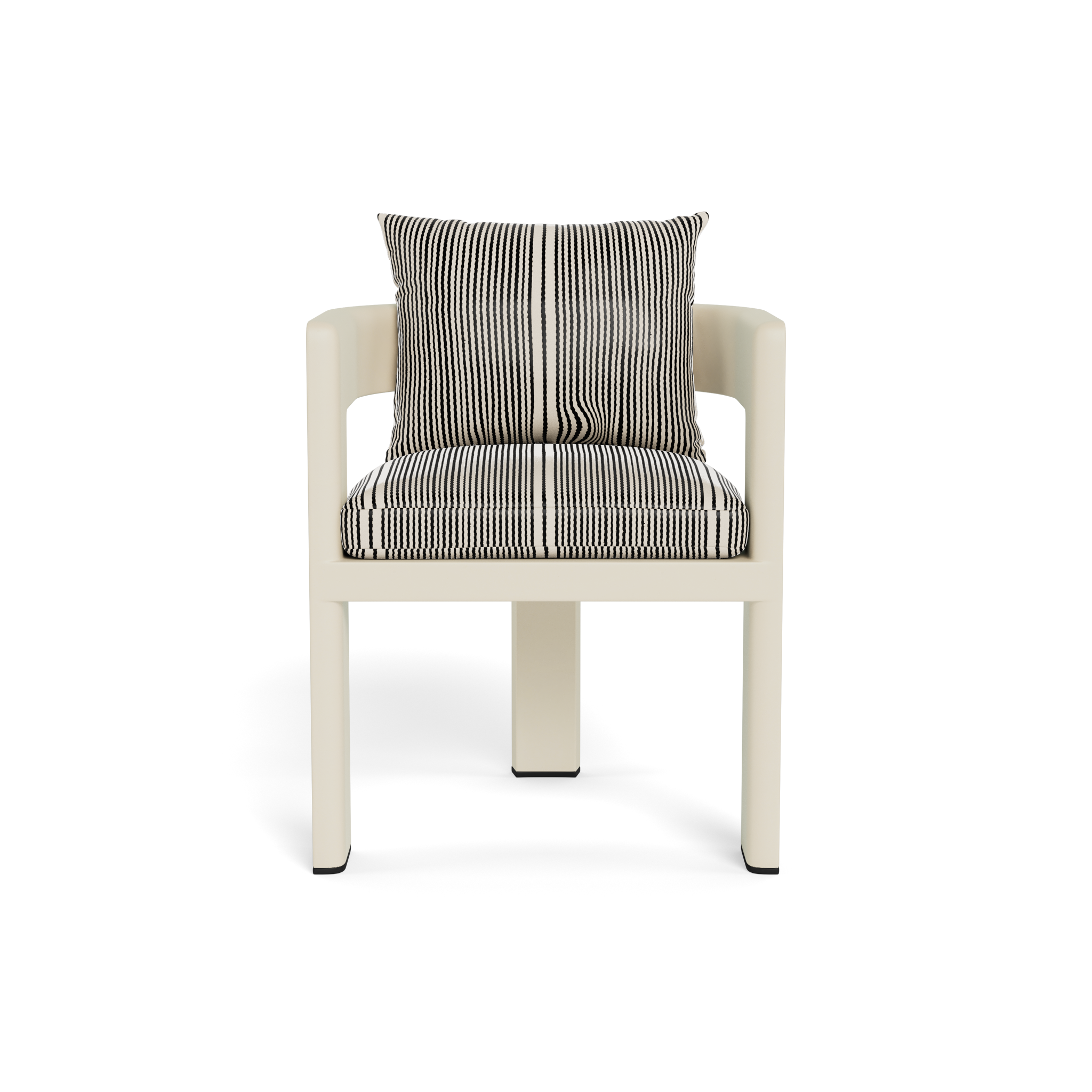 Victoria Aluminum Dining Chair - Modern Outdoor Patio Furniture for Garden, Poolside, and Restaurant Use