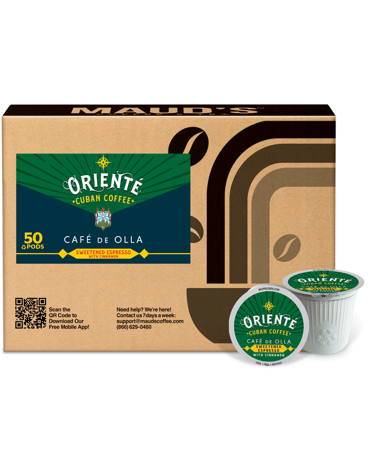 Oriente Cafe De Olla Dark Roast Coffee Pods - 100% Arabica Mexican Coffee Capsules for Nespresso Machines | Perfect for Breakfast, Office & Gift Giving