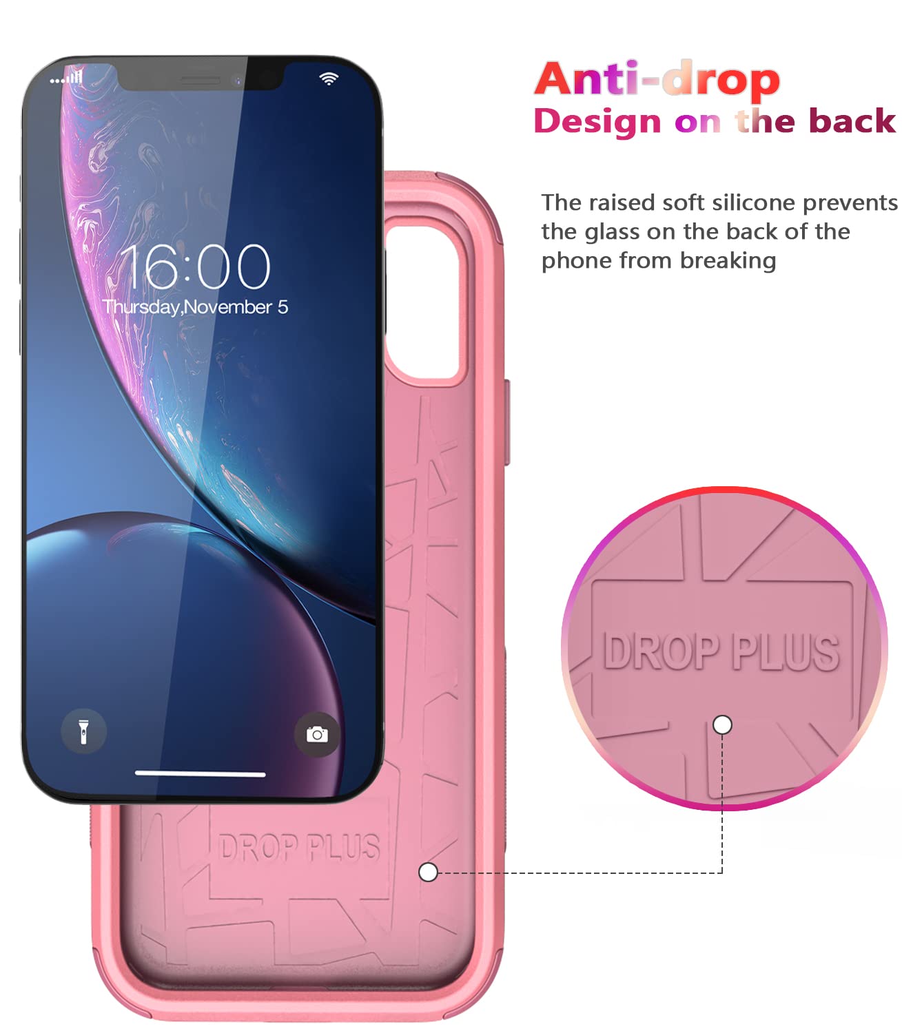 Shockproof Heavy Duty iPhone XR Case - Waterproof, Dustproof & Drop Proof Protection for Apple iPhone XR | Perfect for Outdoor Adventures, Construction Work & Extreme Sports (Pink)