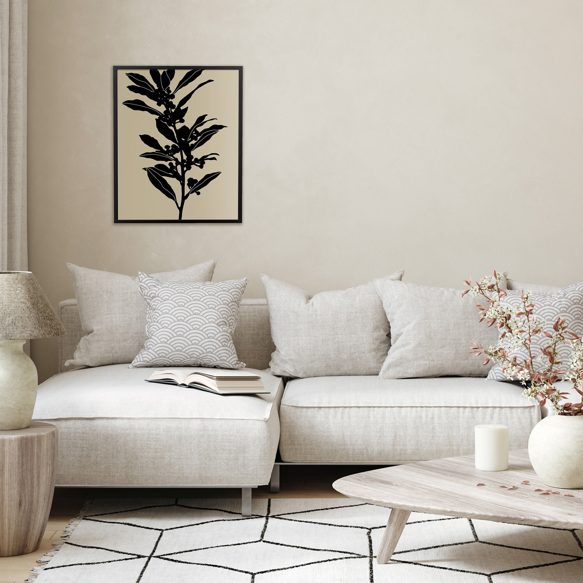 Branch I Wall Art - Modern Wooden Home Decor for Living Room, Bedroom & Office - Perfect for Farmhouse, Rustic & Boho Interior Design Styles
