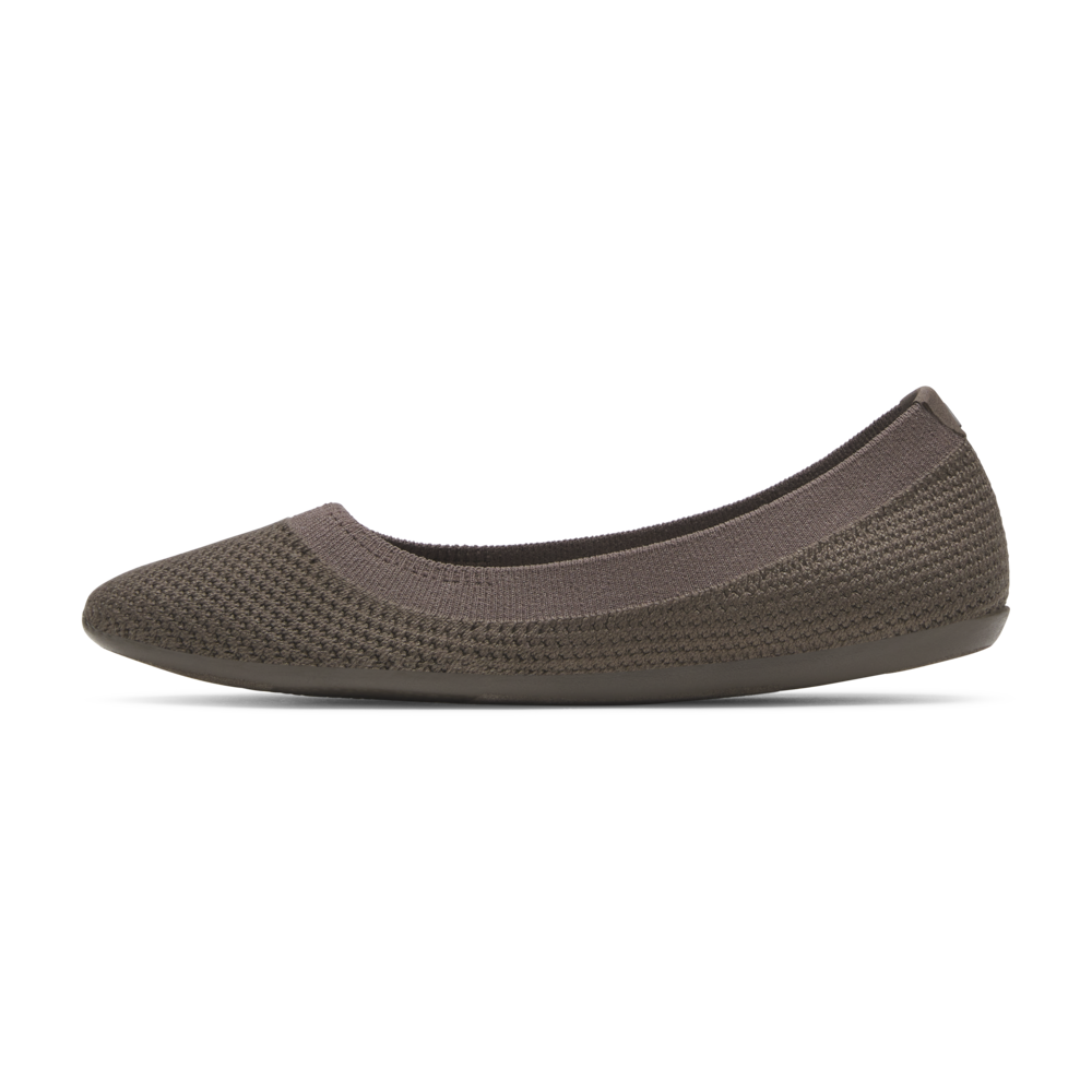 Women's Tree Breezer Shoes - Rustic Brown Leather Comfortable Slip-On Loafers for Casual Wear & Outdoor Walking