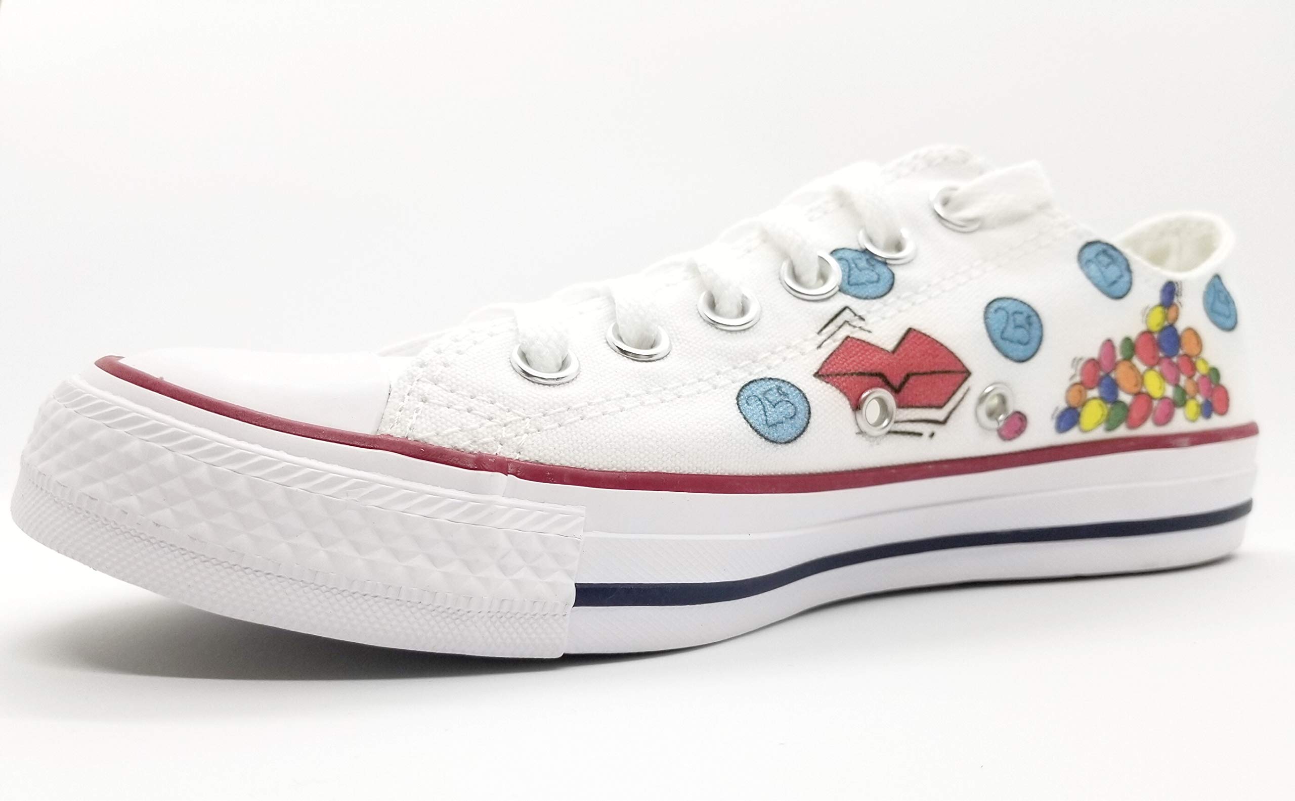 Women's White Low Top Sneakers - Fashionable Casual Shoes for Walking, Running & Everyday Wear | Comfortable & Stylish Design for Women