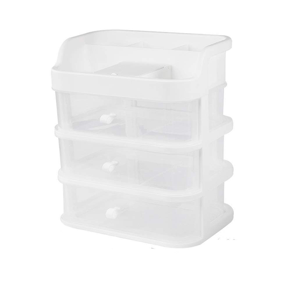 TOMYEUS Makeup Organizer with Drawers - Desktop Cosmetic Storage Box for Lipstick, Skincare, Jewelry & Sundries | Perfect for Vanity, Bathroom & Travel Organization