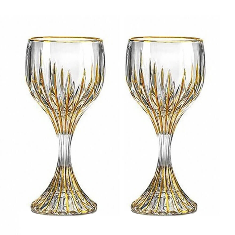Premium Massimo Goblet Cocktail Glasses Set of 2 - Elegant Wine & Champagne Glasses for Parties, Weddings & Home Bar Decor