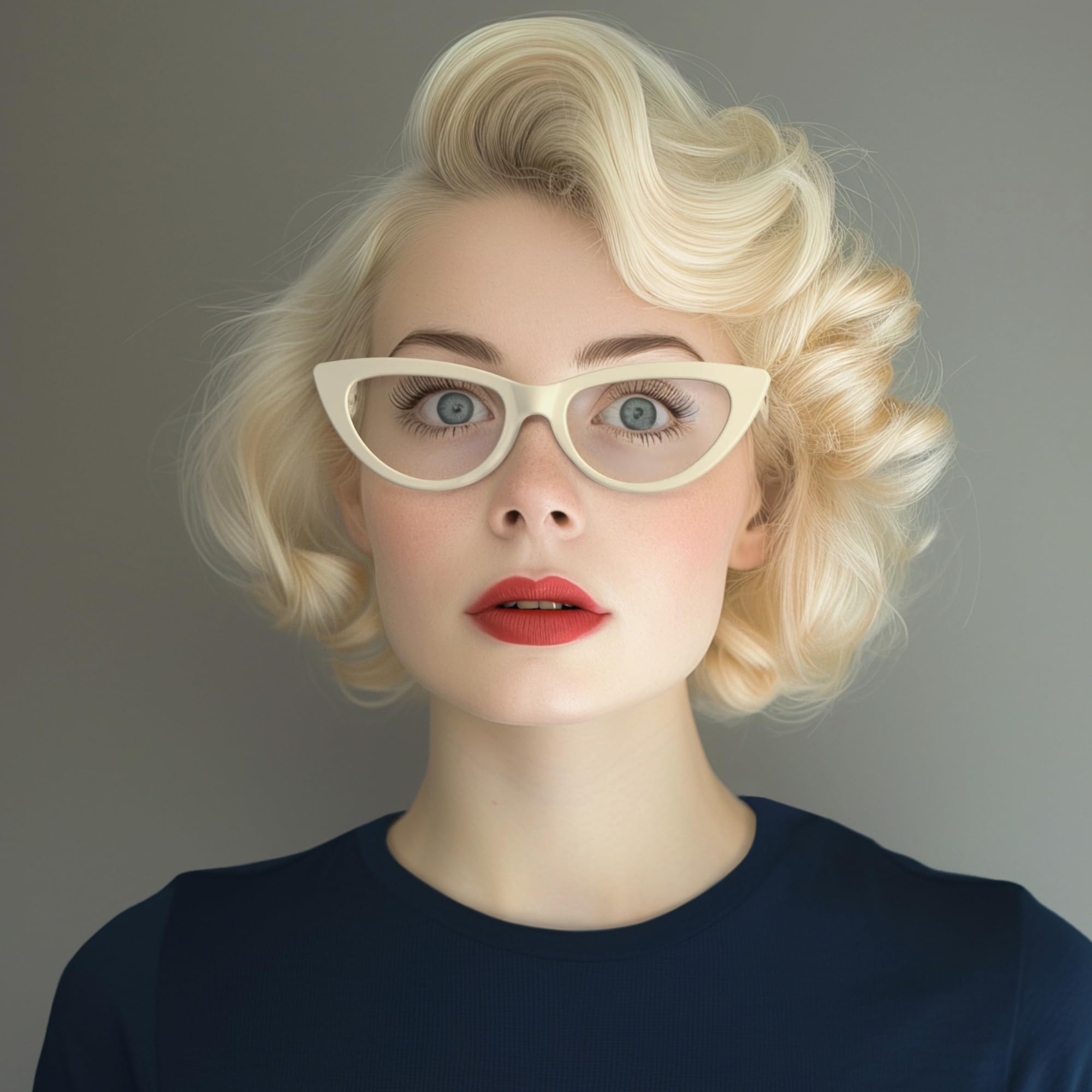 London Mole Cat Eye Reading Glasses for Women - Stylish Designer Readers with Fun Naughty Print - Perfect for Reading, Office, and Fashion Accessories