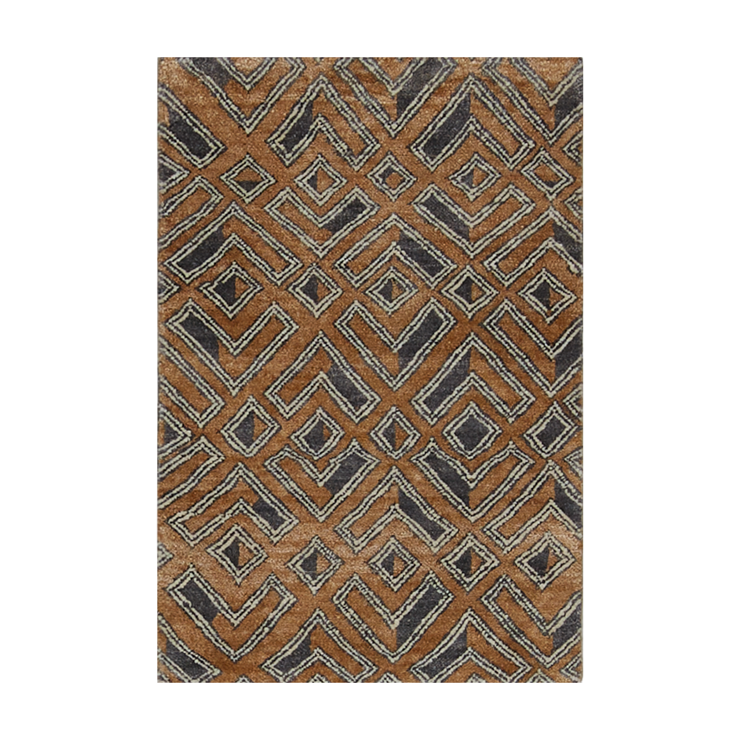 Kuba 2 Beige & Grey Area Rug - Soft Modern Boho Chic Living Room Carpet - Perfect for Bedroom, Dorm, or Office Decor