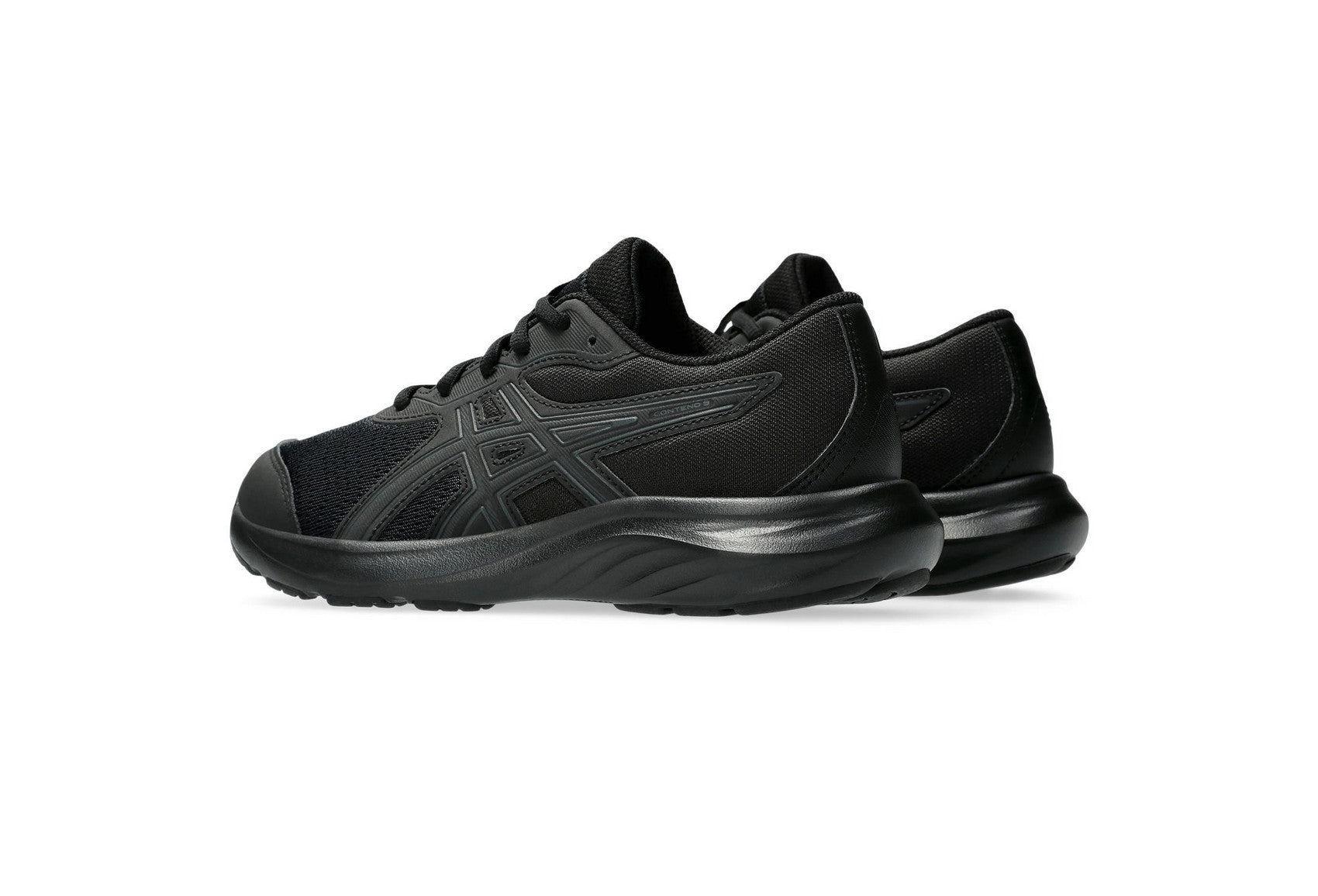 ASICS Junior Contend 9 GS Black/Black Running Shoes for Kids - Lightweight Athletic Sneakers for School, Training & Daily Wear