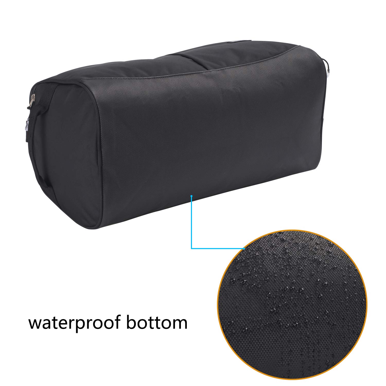 **Kuston Sports Gym Bag with Shoes Compartment & Wet Pocket - Durable Gym Duffel Bag for Men & Women - Perfect for Workout, Travel & Overnight Trips - Black**