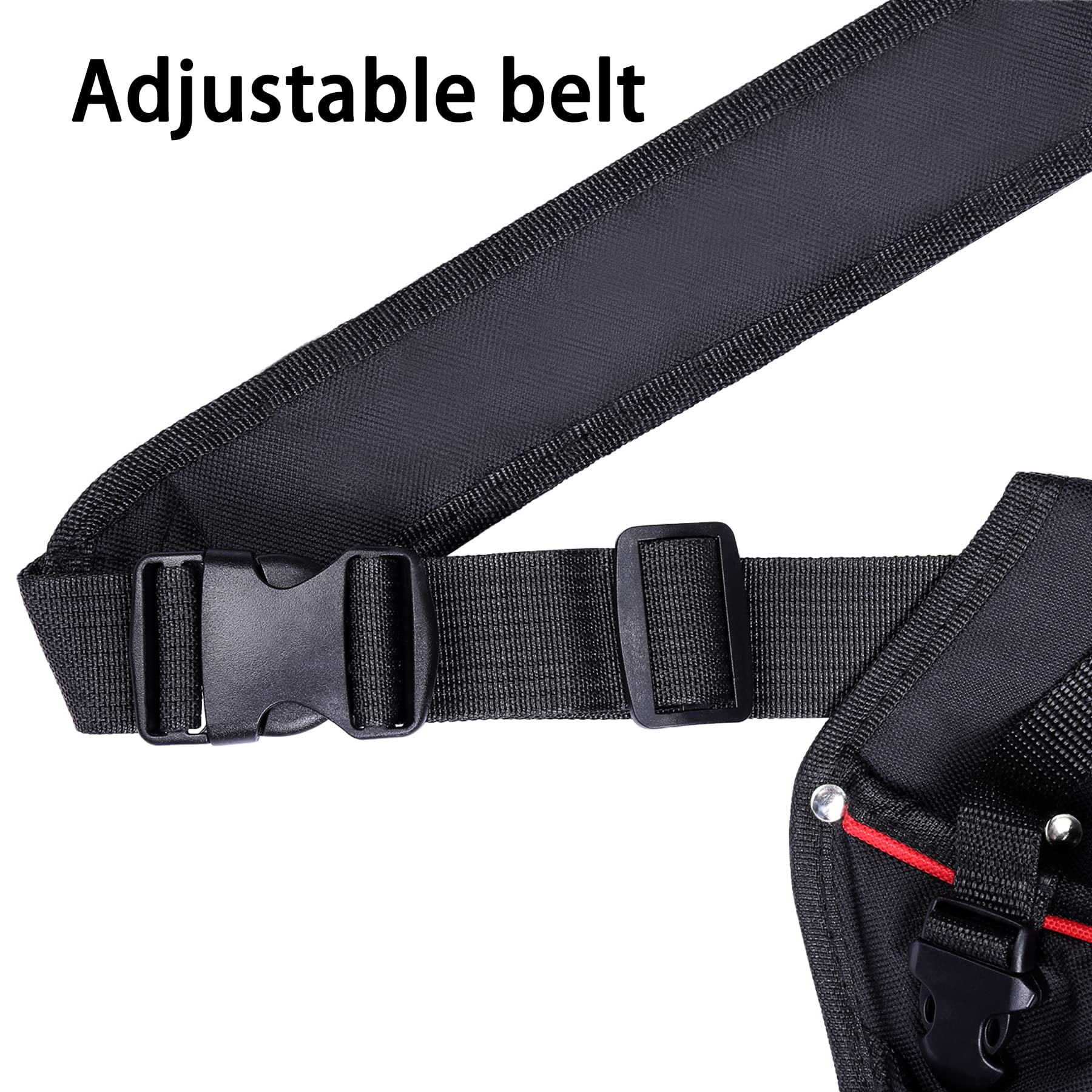 **Khanka Cordless Drill Holster - Adjustable Shoulder Strap Tool Bag for Most Cordless Drills - Portable & Durable Black Drill Holder for DIY, Construction & Home Repair**