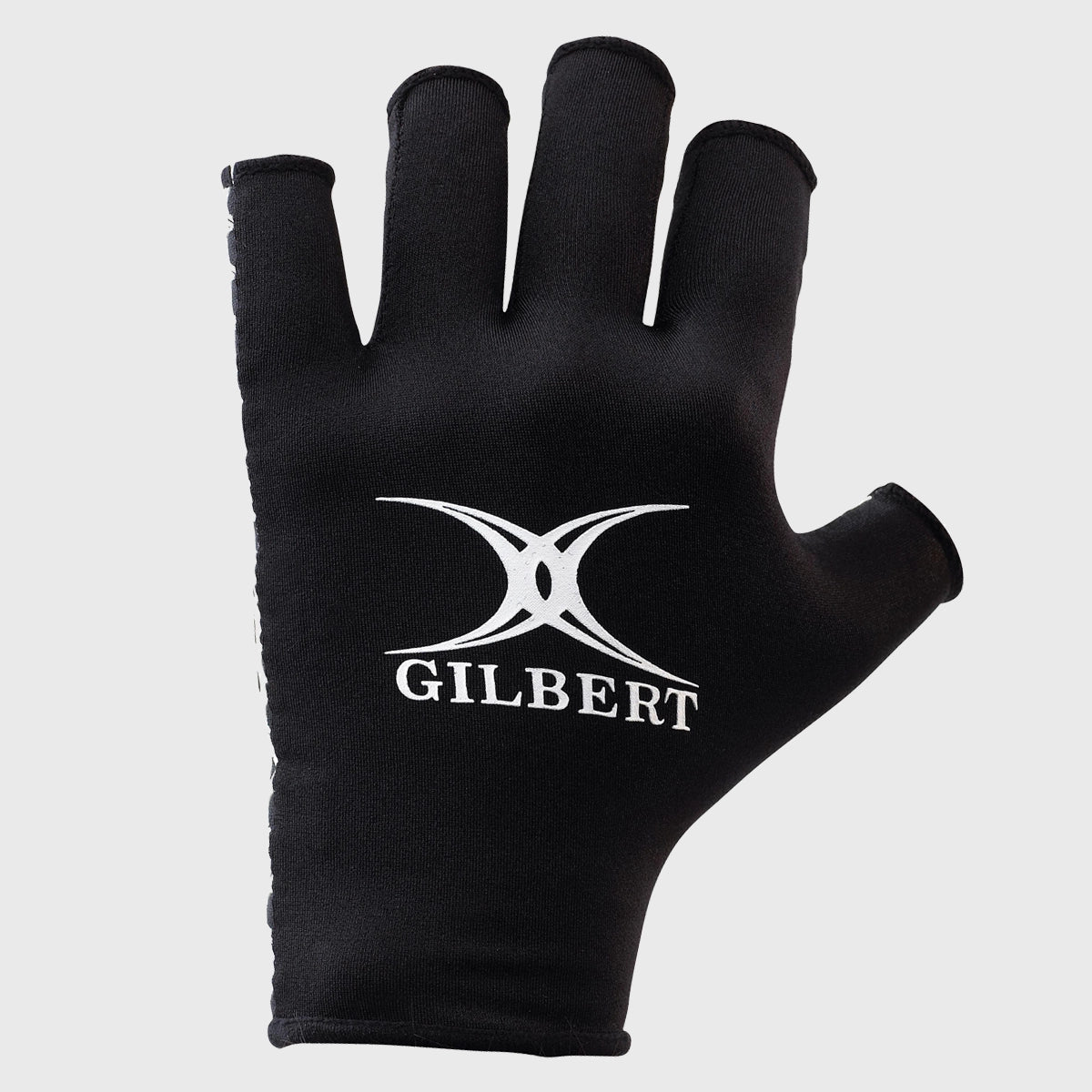 Gilbert International Rugby Grip Mitt - Black/White Training Gloves for Rugby Players - Perfect for Match Practice & Gym Workouts