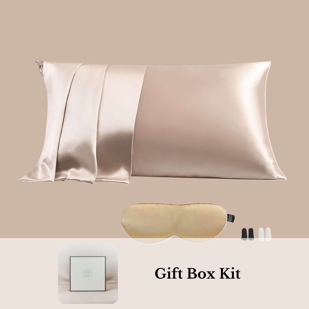 23mm 6A+ Premium Mulberry Silk Pillowcase with Sleep Eye Mask Set - Luxurious Mother's Day Gift for Hair & Skin Care, Perfect for Bedroom, Travel & Spa Relaxation