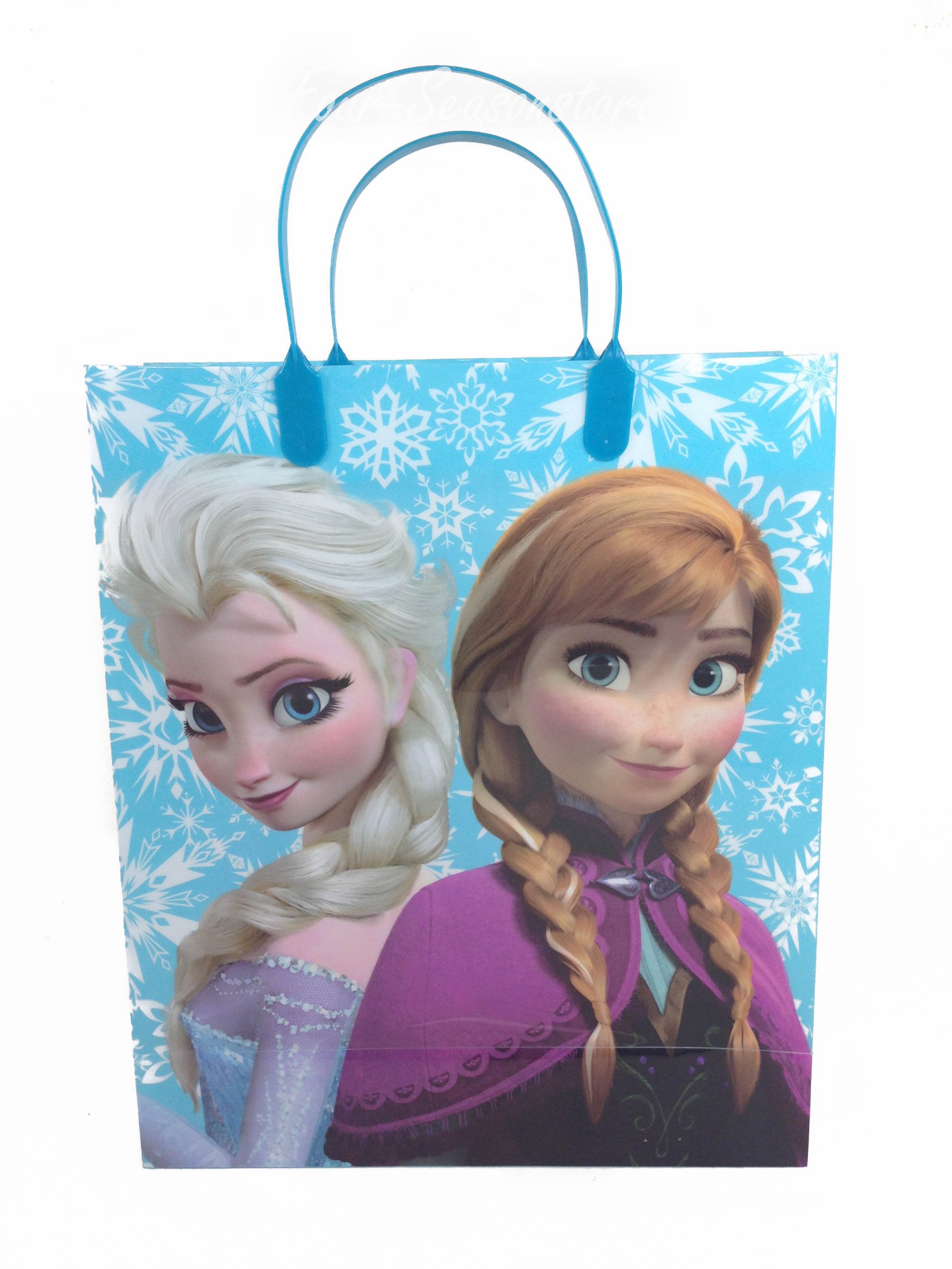 12-Pack Frozen Elsa Anna & Olaf Themed Party Favor Bags - 12.5x10.5x4 Inch Birthday Goodie Bags for Kids, Disney Frozen Party Supplies, Baby Shower & Christmas Gift Bags