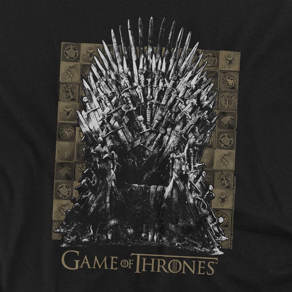 Game of Thrones Iron Throne T-Shirt for Men & Women - Official Licensed GOT Merchandise - Perfect for Cosplay, Halloween Costumes & Fantasy Fans