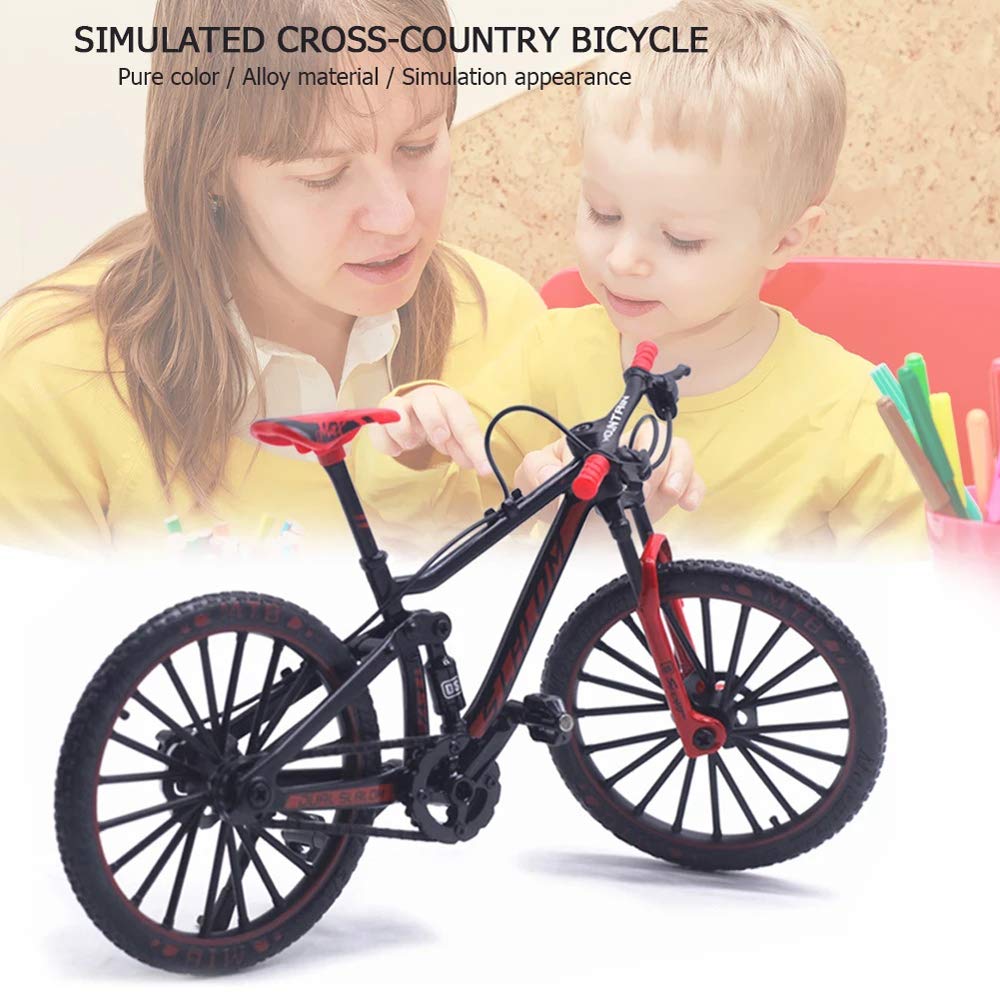1:10 Scale Mini Mountain Bike Diecast Alloy Model - Realistic Racing Bike Simulation Toy - Perfect Birthday Gift for Boys (H02) | Kids Room Decor, Collector's Display, Racing Enthusiast Gift