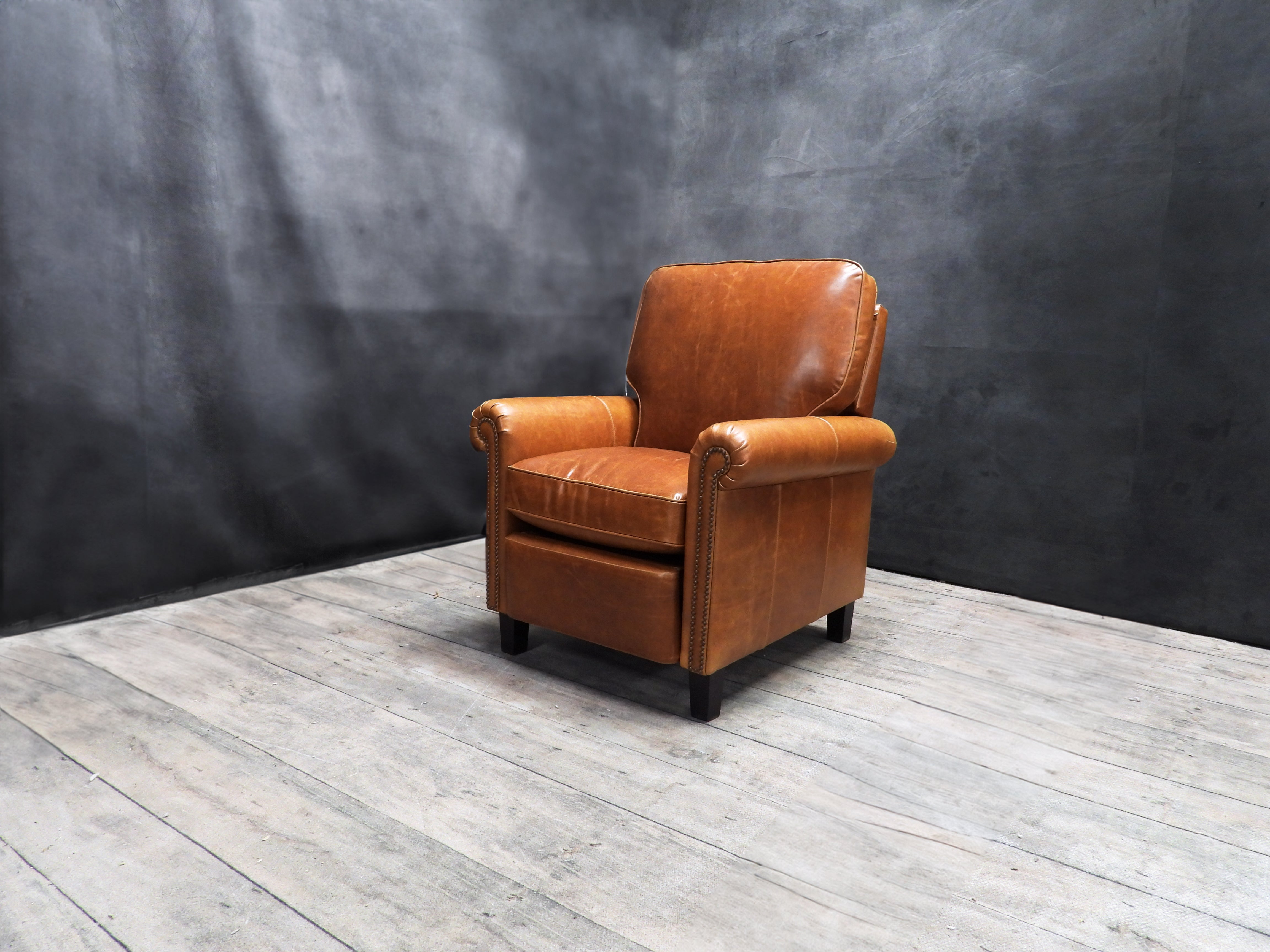 Premium Boston Recliner Chair - Ergonomic Leather Reclining Sofa with Lumbar Support & Cup Holder - Perfect for Living Room, Home Theater & Office Relaxation