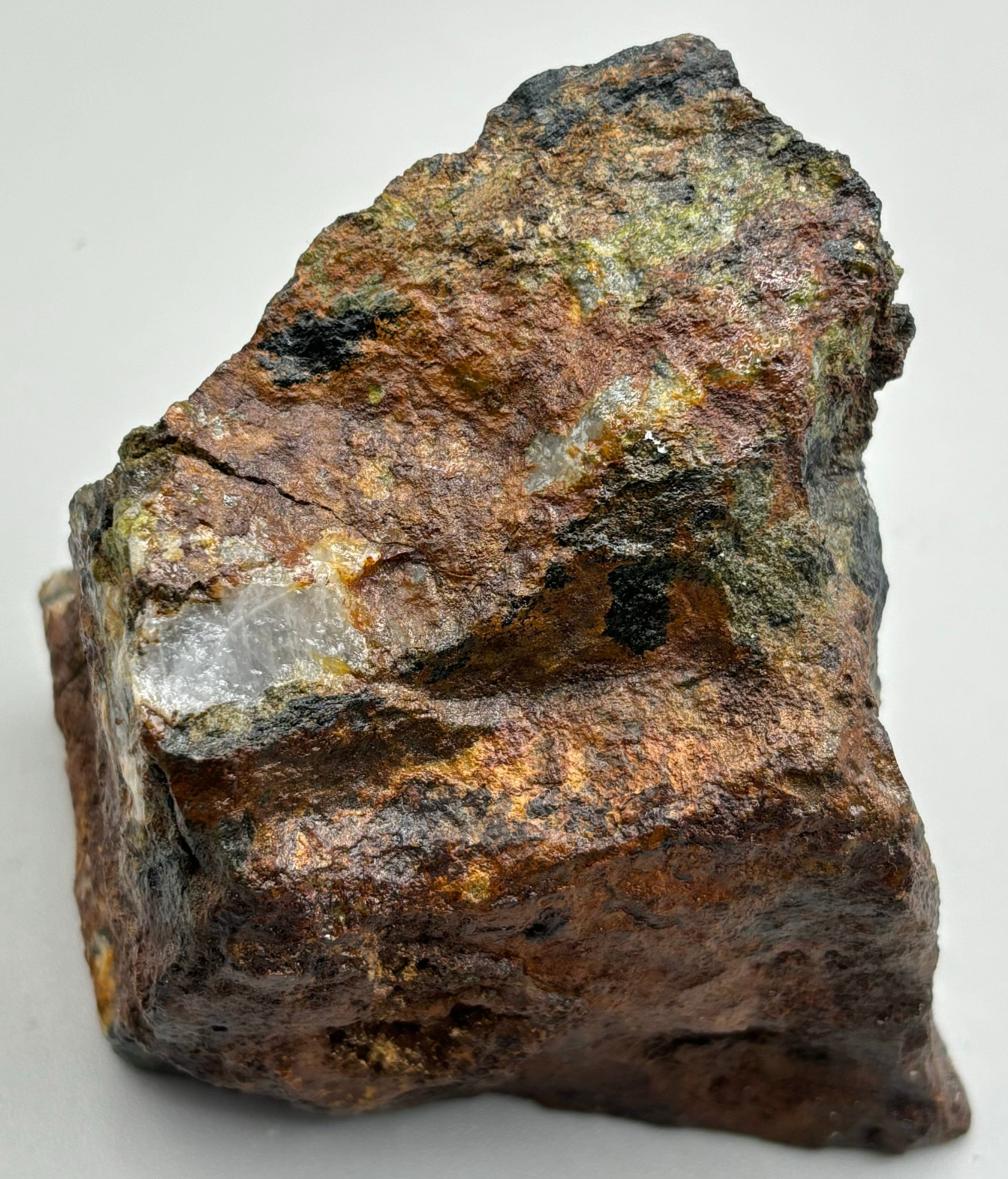 Natural Andradite Garnet & Epidote in Skarn - Rare Mineral Specimen for Collectors, Jewelry Making & Metaphysical Healing